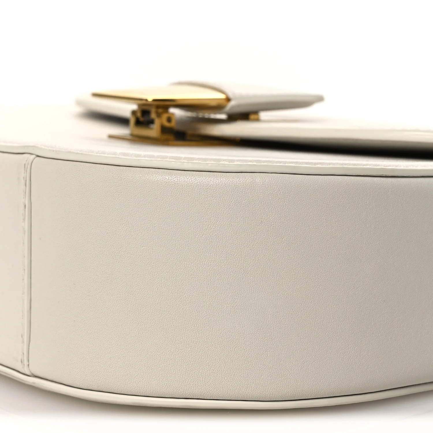 Calfskin Small Desiree Crossbody Bag Chalk - Image 10