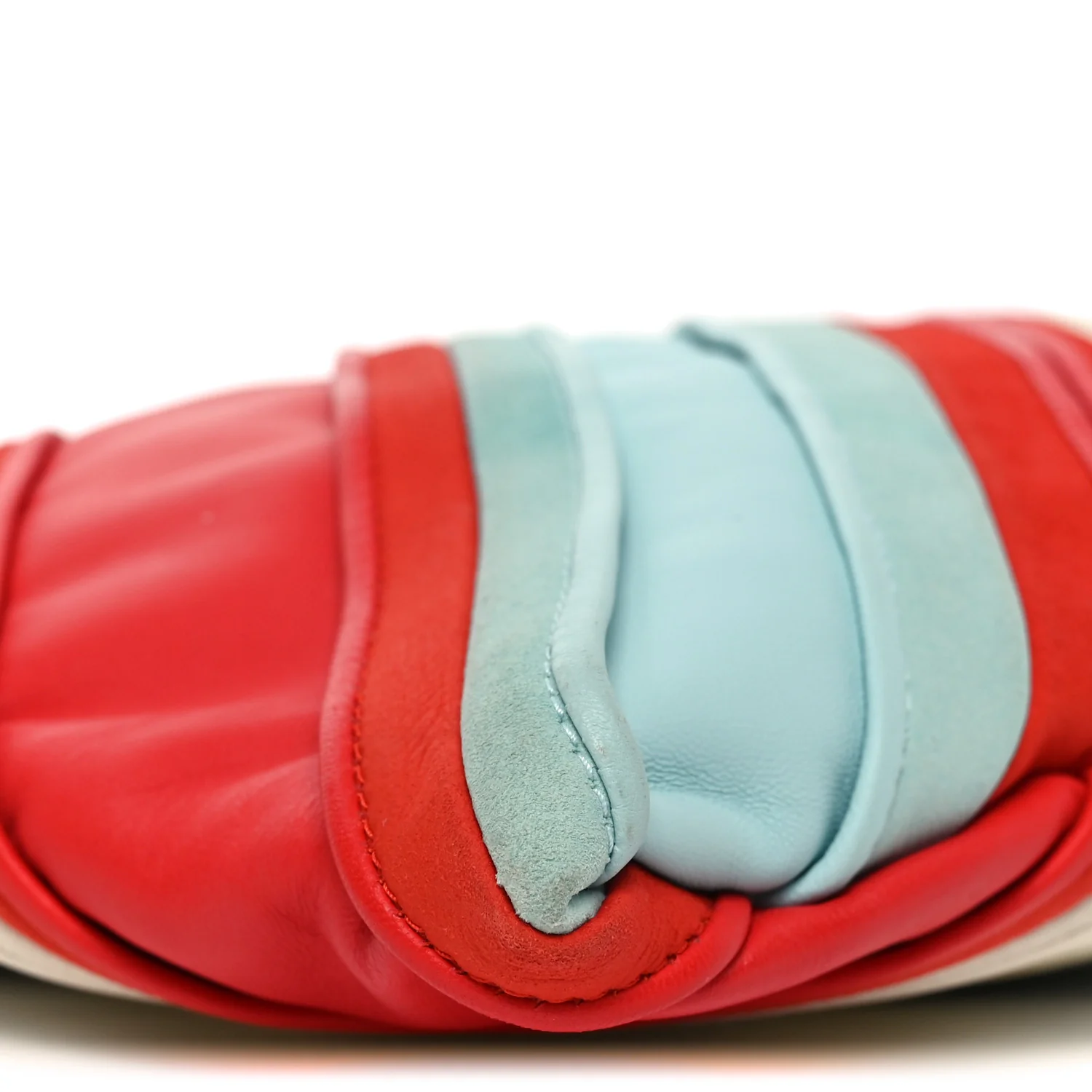 Calfskin Striped Small Hop Ivory Multicolor - Image 10
