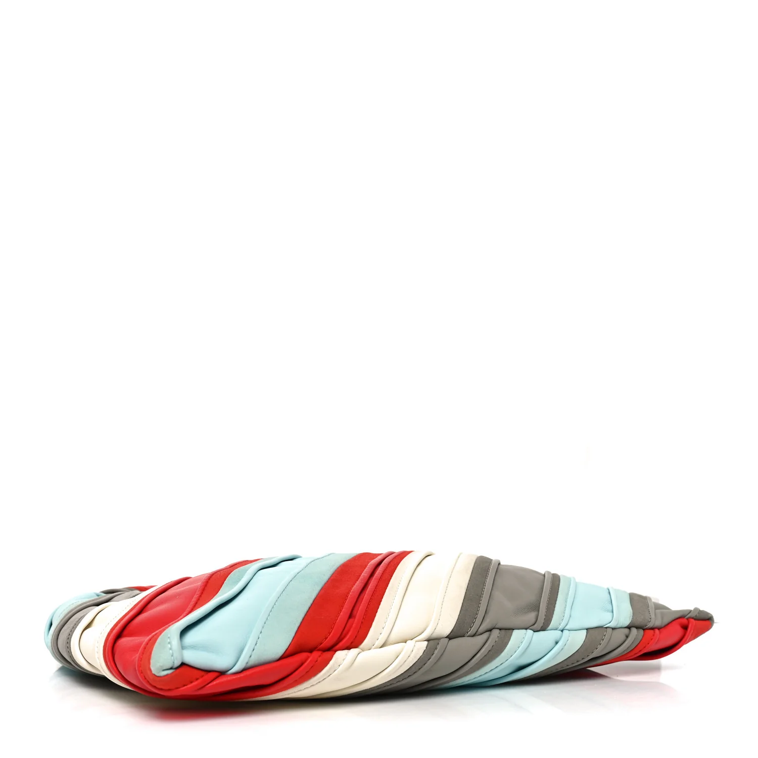 Calfskin Striped Small Hop Ivory Multicolor - Image 4