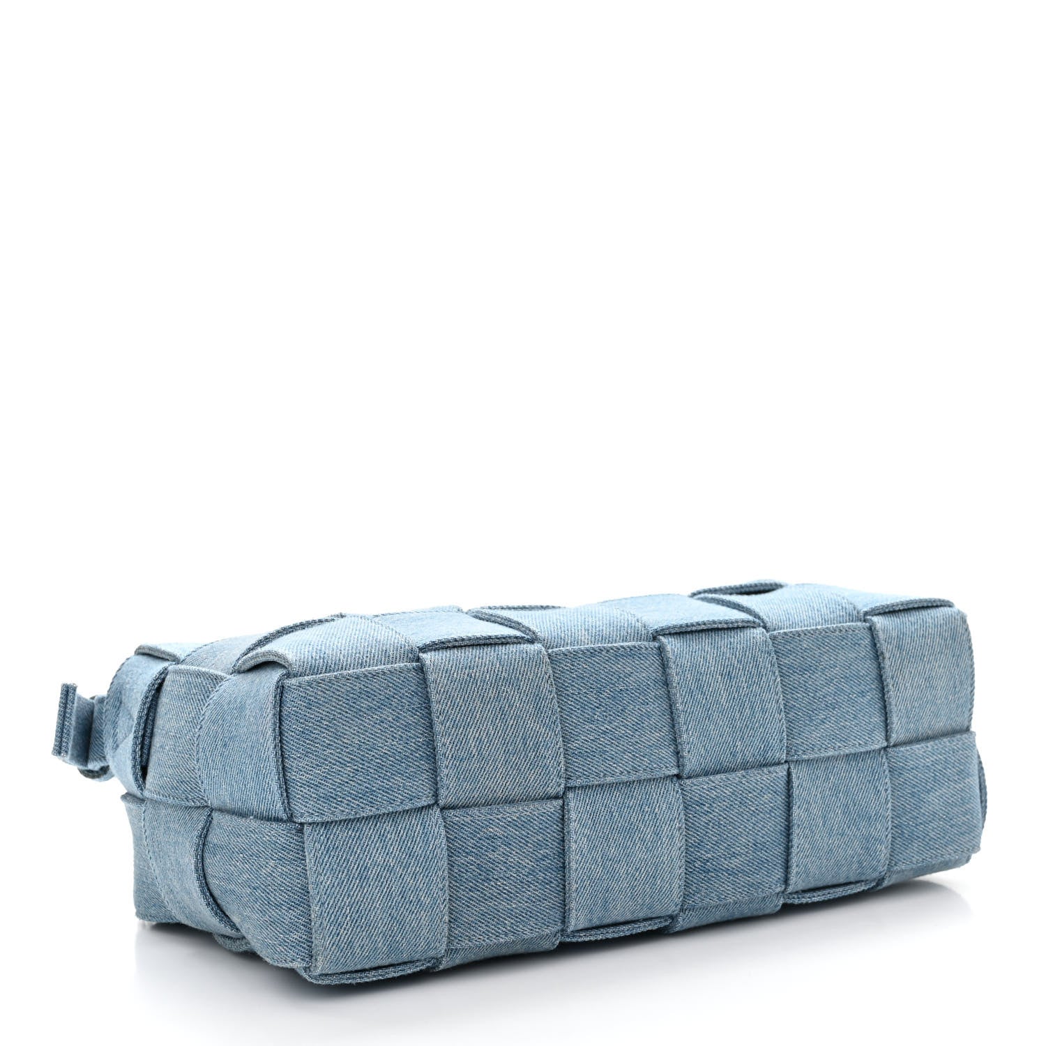 Denim Maxi Intrecciato Brick Cassette Bag Indigo - Image 4