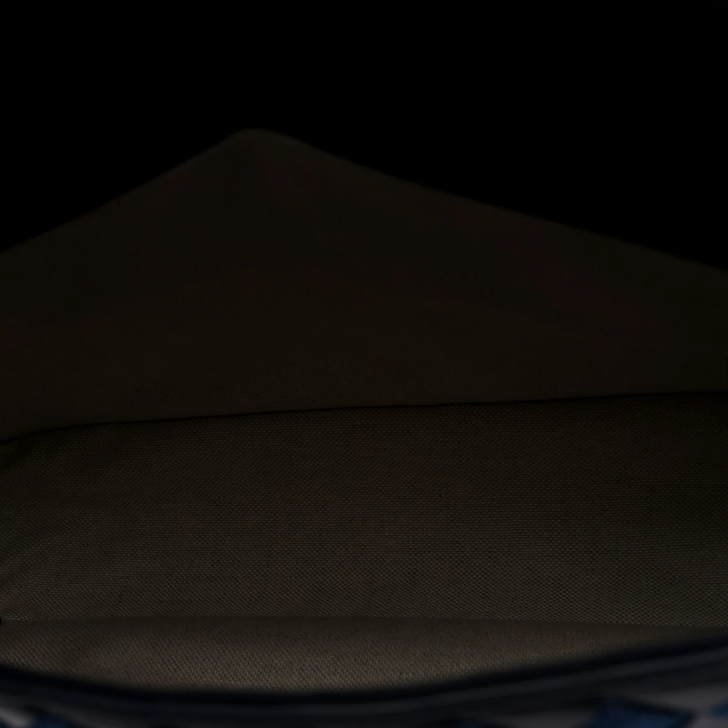 Denim Nappa Intrecciato Padded Messenger Abyss Indigo - Image 5