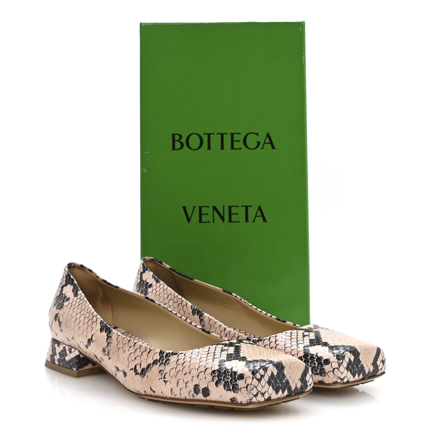 Faded Snakeskin Printed Tower Flat 40 Cantaloupe Black - Image 8