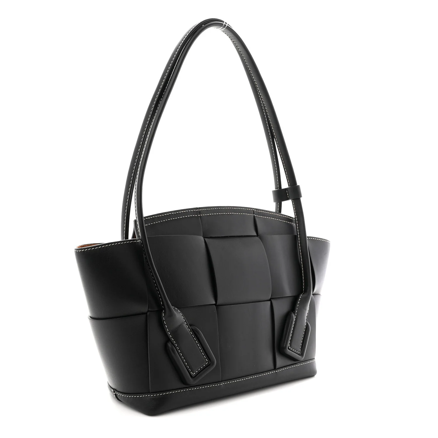 French Calfskin Maxi Intrecciato Arco 33 Black - Image 3