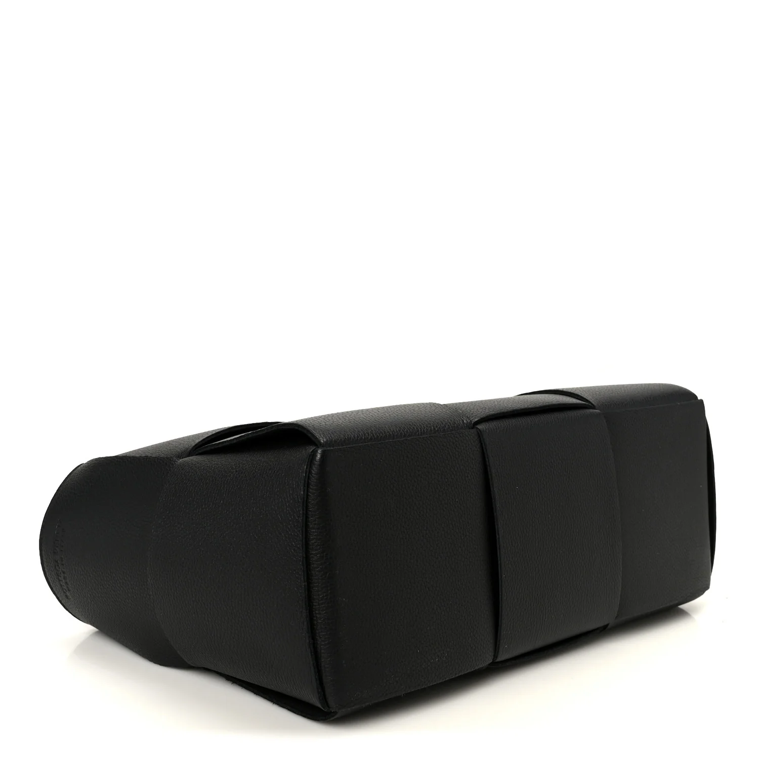 Grained Calfskin Intrecciato Small Arco Tote Black - Image 5