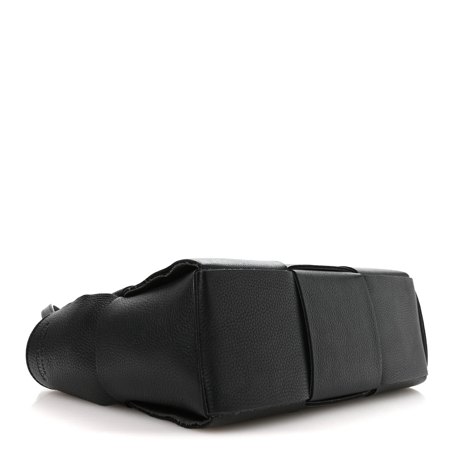 Grained Calfskin Maxi Intrecciato Mini Arco Tote Black - Image 5