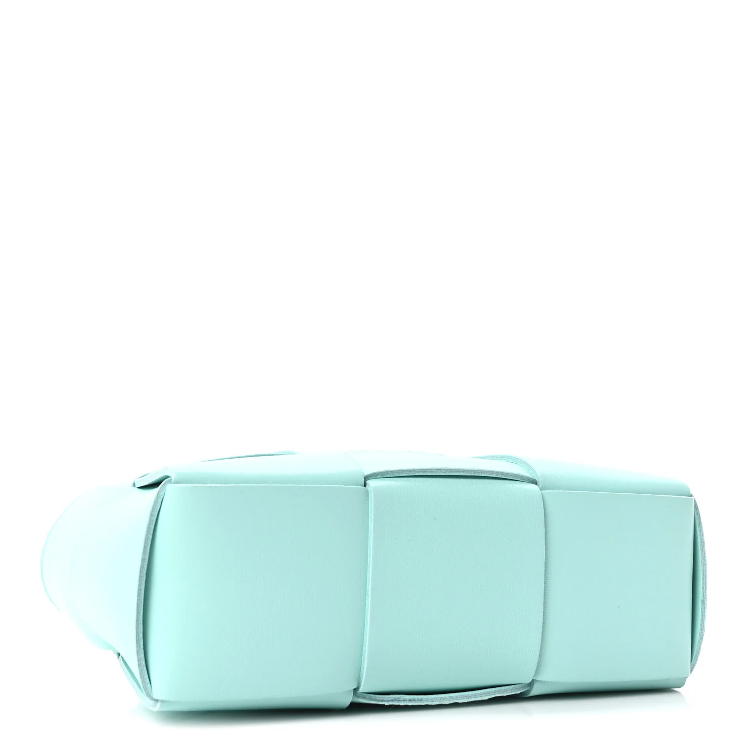 Grained Calfskin Maxi Intrecciato Small Arco Tote Pale Blue - Image 5