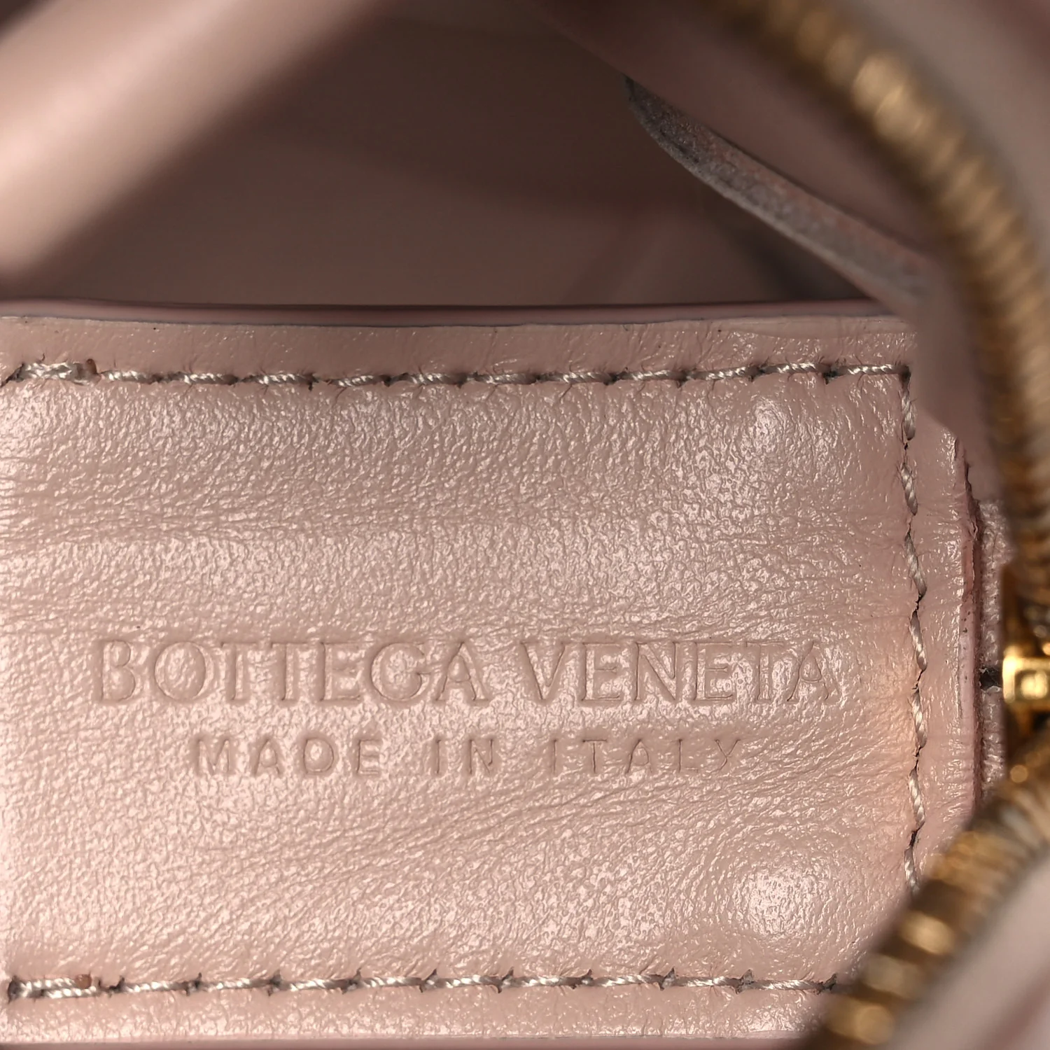 Lambskin Maxi Intrecciato Mini Cassette Camera Bag Macaroon - Image 5