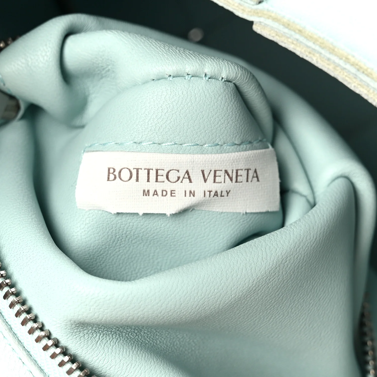 Lambskin Maxi Intreccio Cassette Bag Teal Washed - Image 7