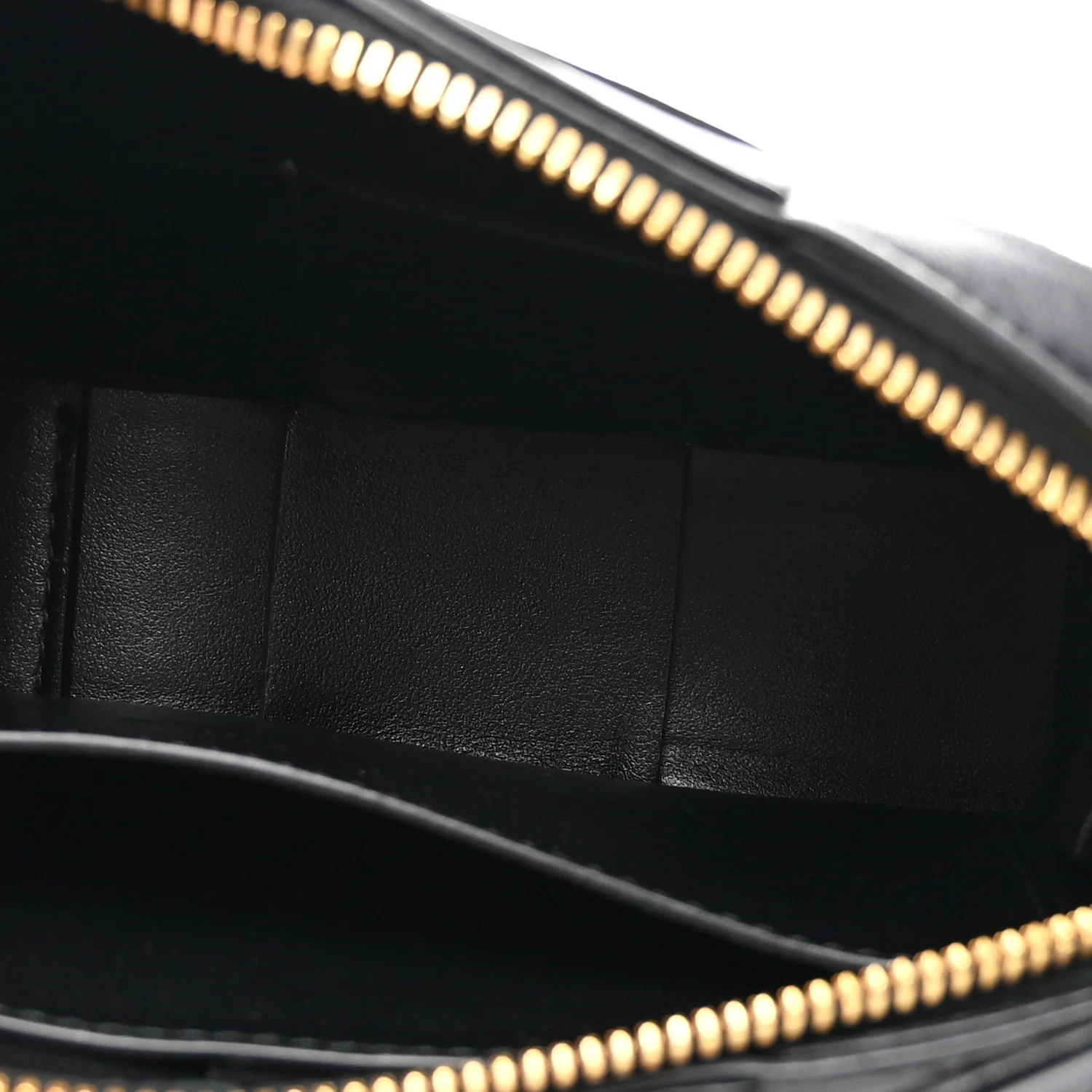 Lambskin Maxi Intreccio Cassette Phone Pouch Crossbody Bag Black - Image 5