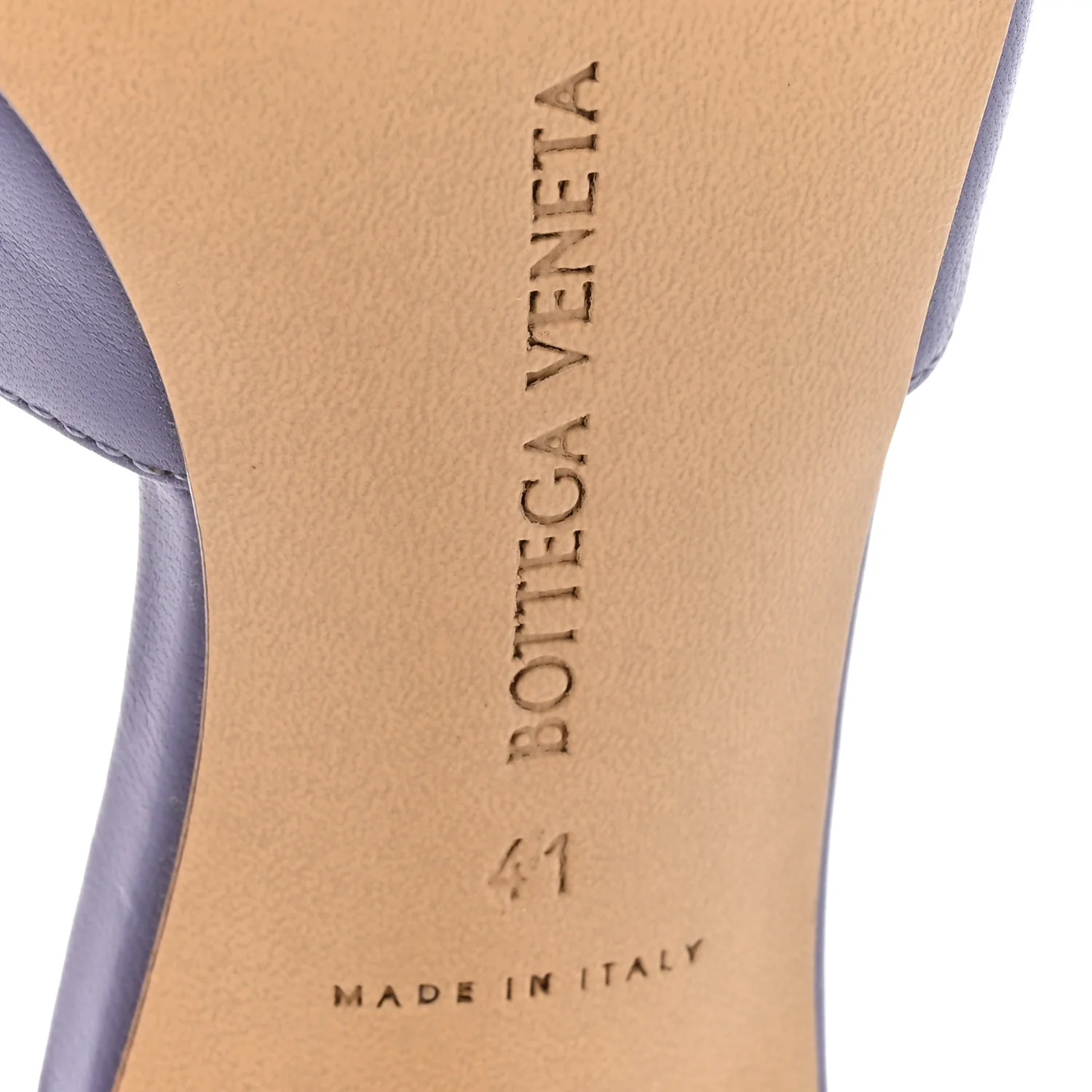 Lambskin Stretch Mule Sandals 41 Lavender - Image 7
