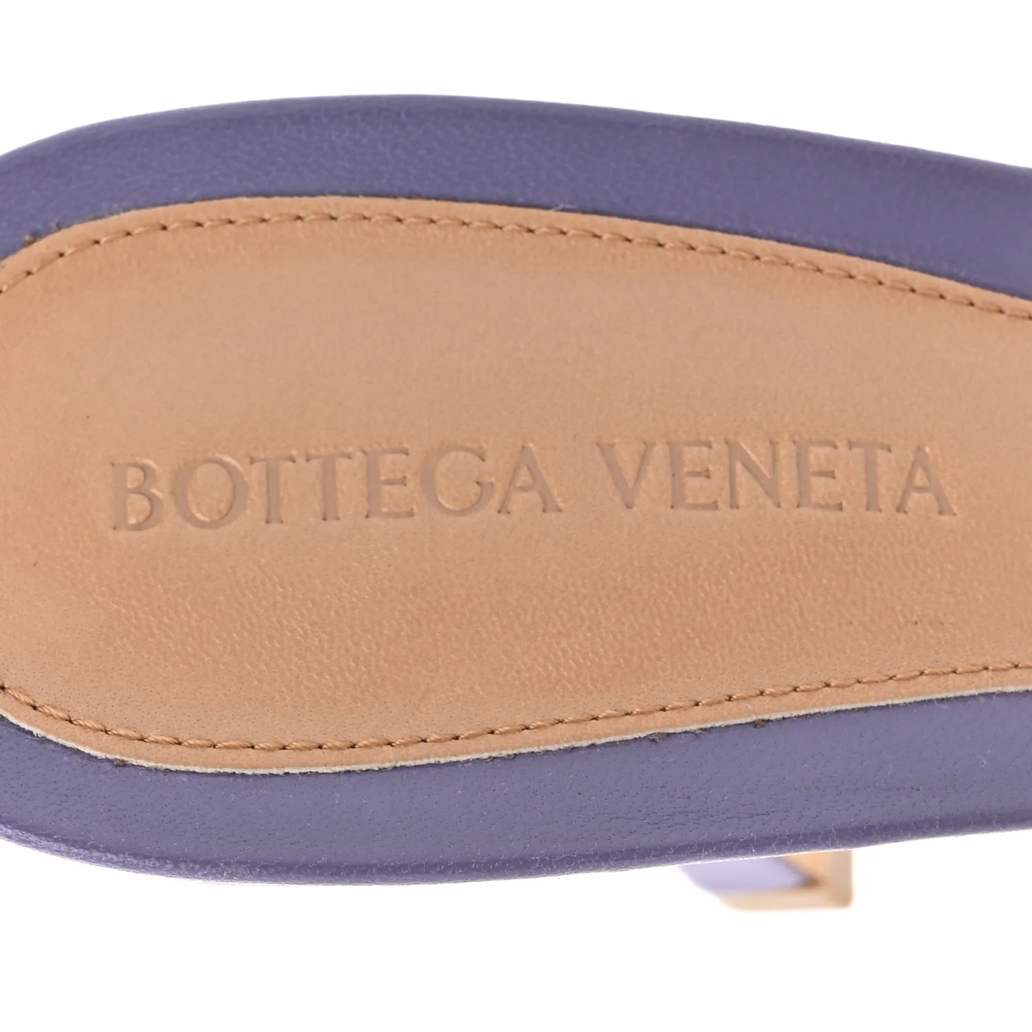 Lambskin Stretch Mule Sandals 41 Lavender - Image 8