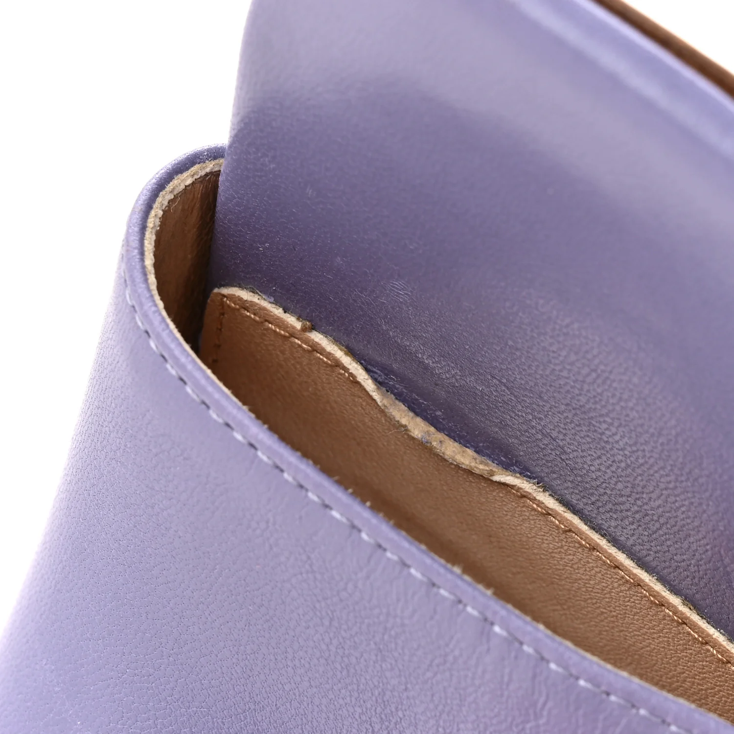 Lambskin Stretch Mule Sandals 41 Lavender - Image 9