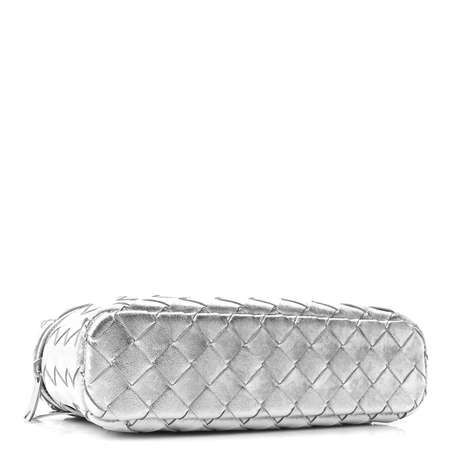 Laminated Nappa Intrecciato Bang Bang Vanity Case Silver - Image 4