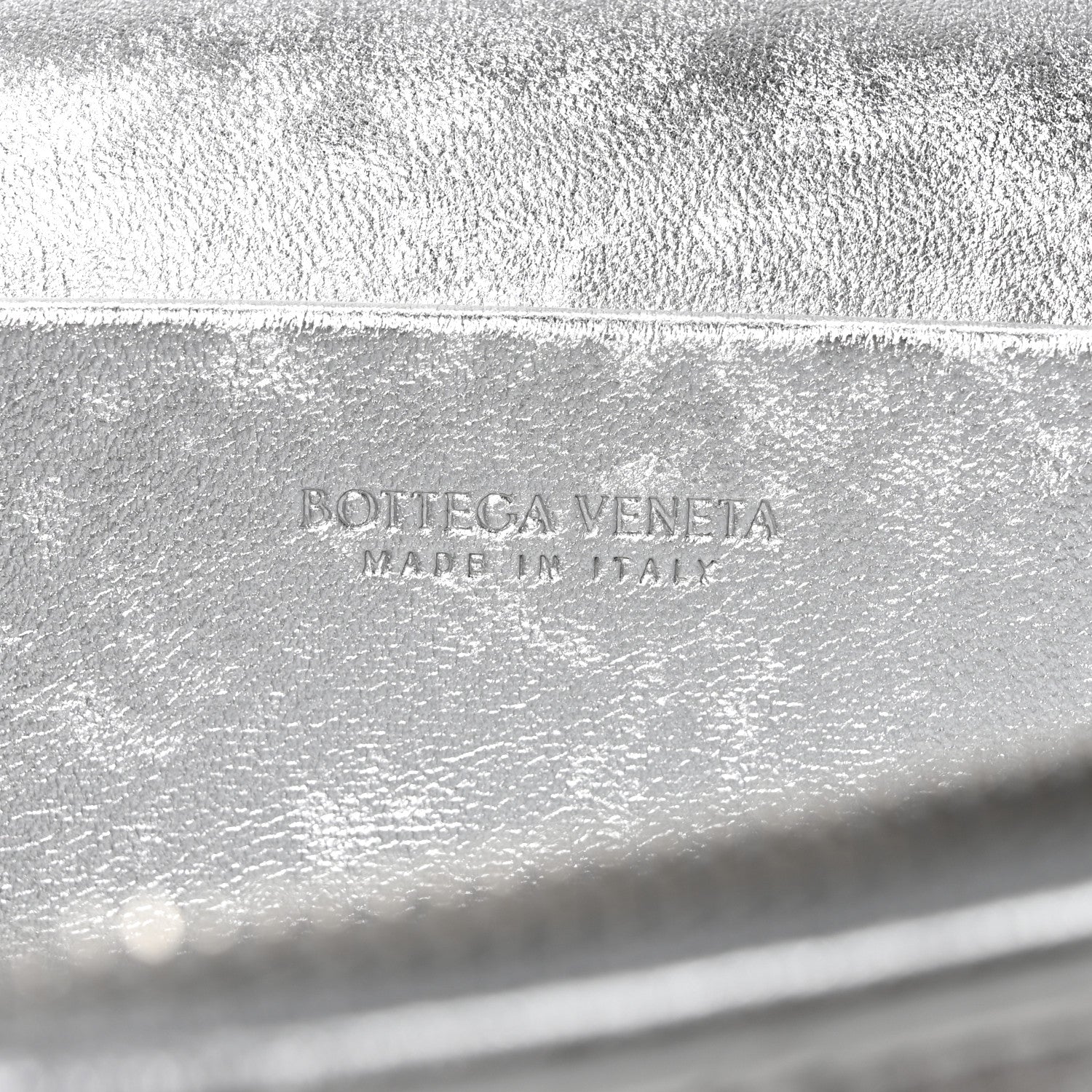 Laminated Nappa Intrecciato Bang Bang Vanity Case Silver - Image 6