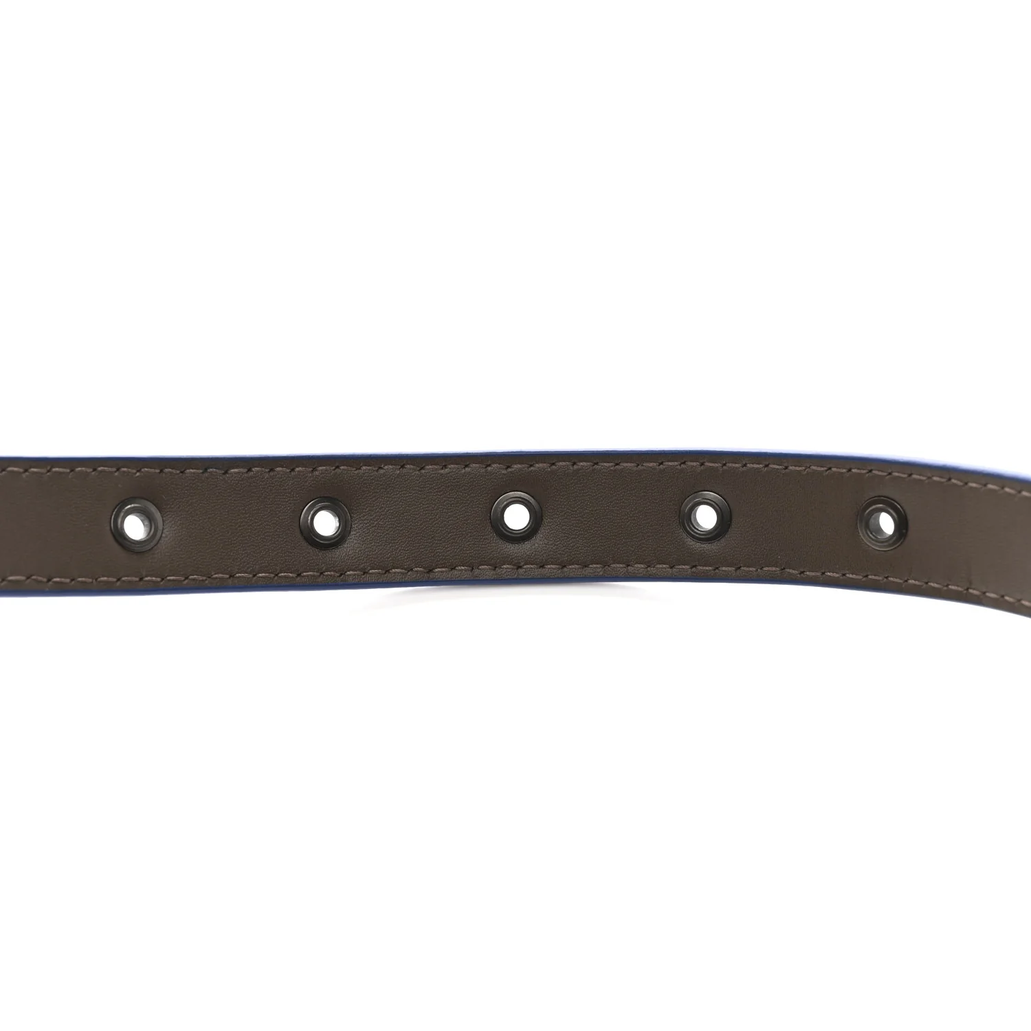 Metallic Nappa Intrecciato Belt 80 32 Blue - Image 5