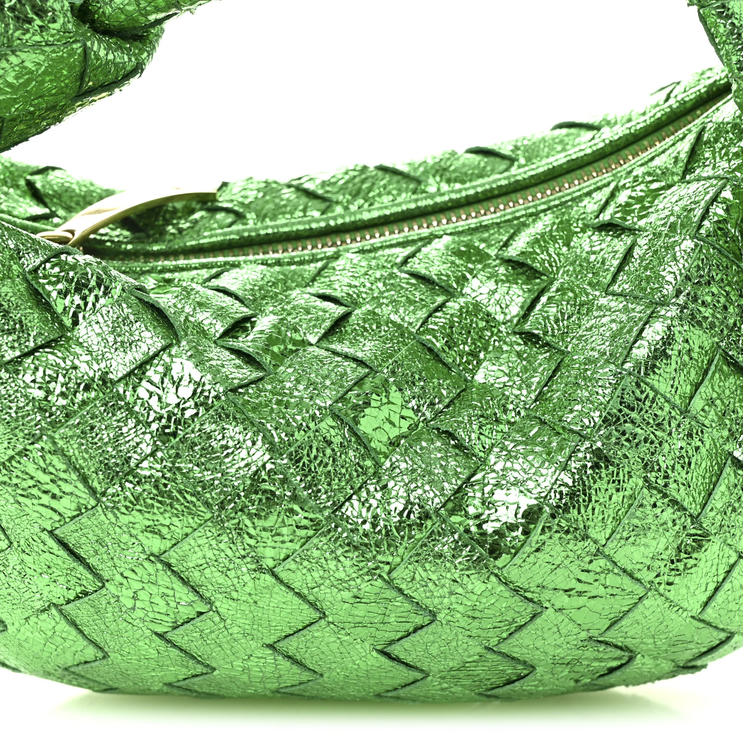 Metallic Nappa Intrecciato Mini Jodie Parakeet - Image 8