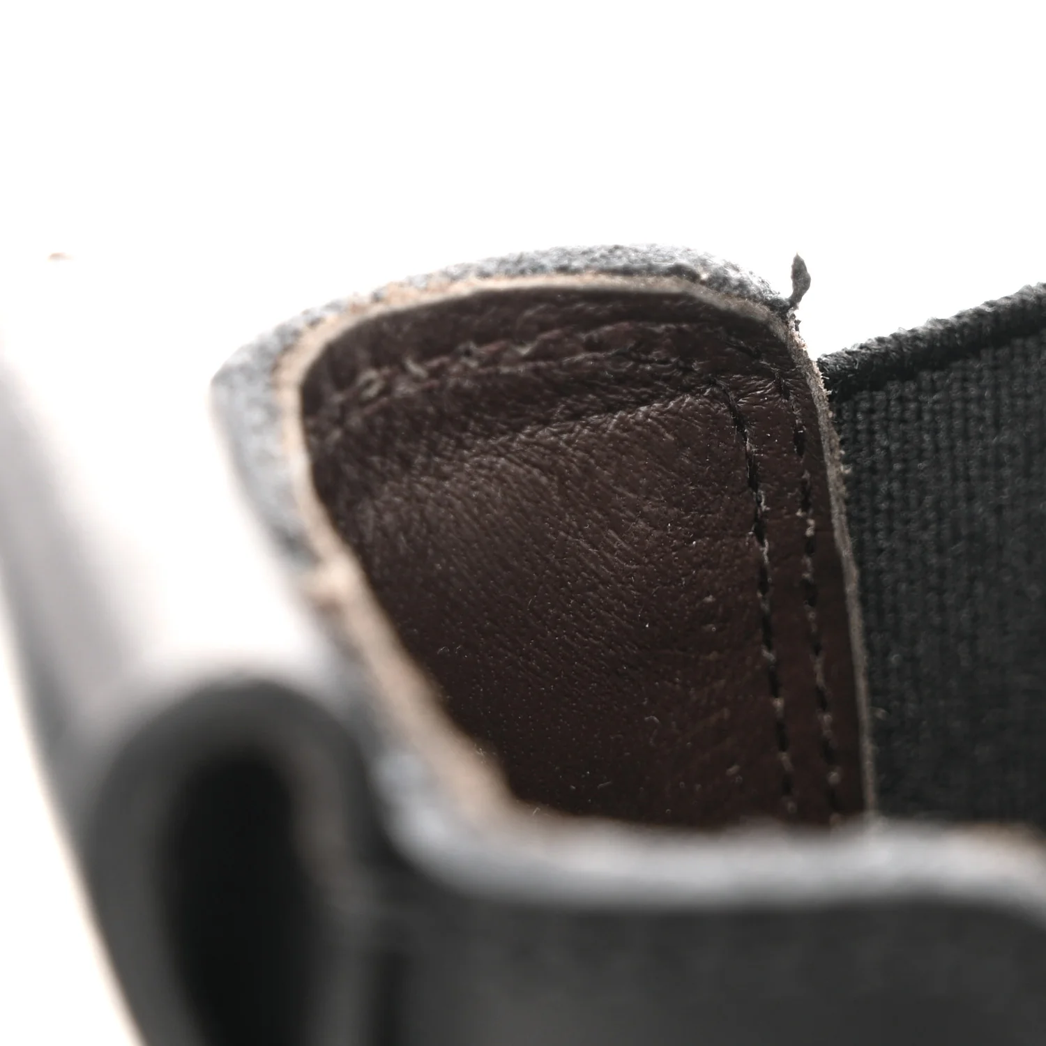 Military Calfskin Lug Chelsea Ankle Boots 41 Black - Image 11