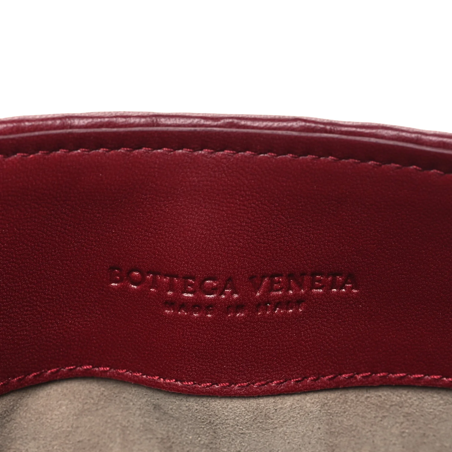 Nappa Intrecciato Baby Olimpia Shoulder Bag Bordeaux - Image 7