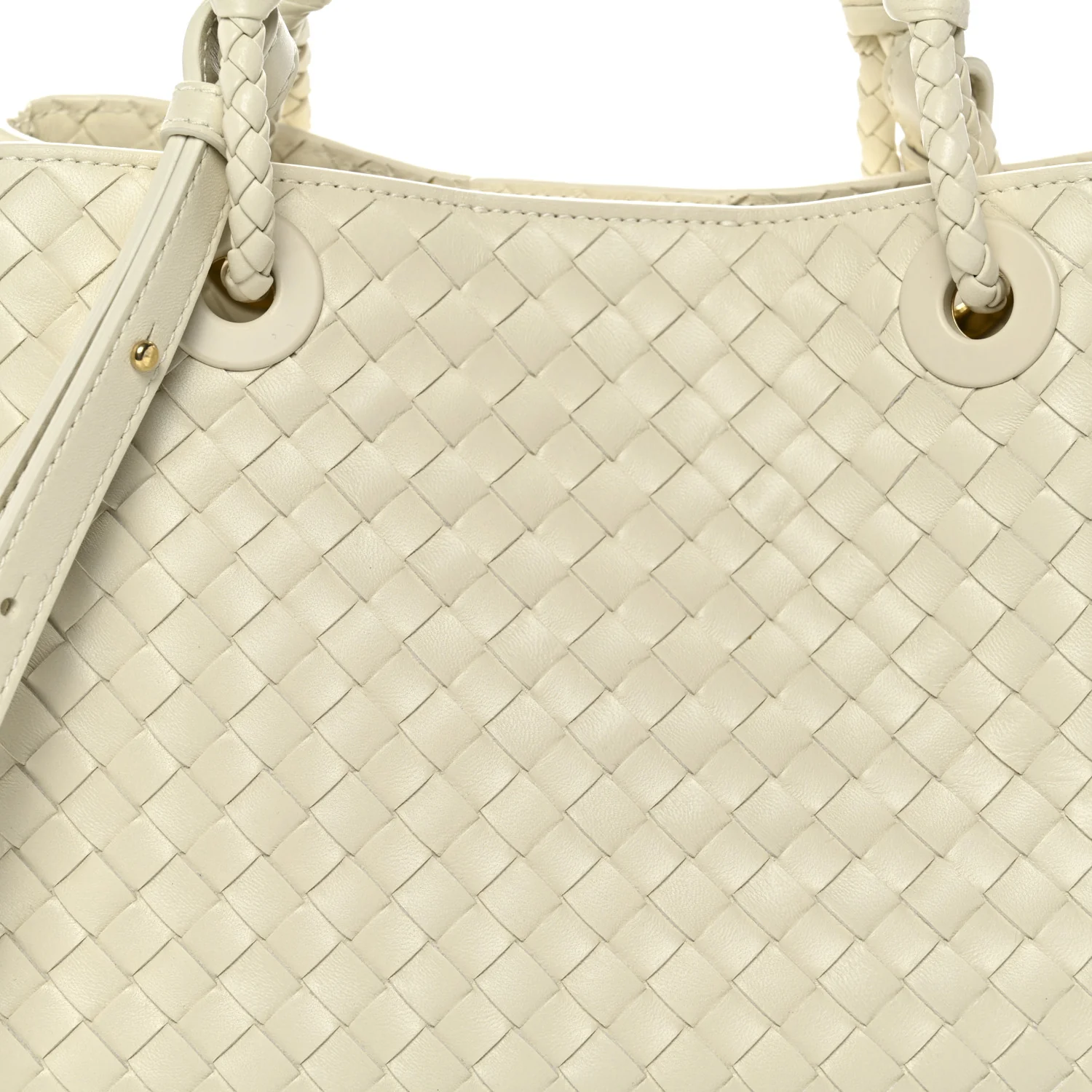 Nappa Intrecciato Basket Bag Sea Salt - Image 8
