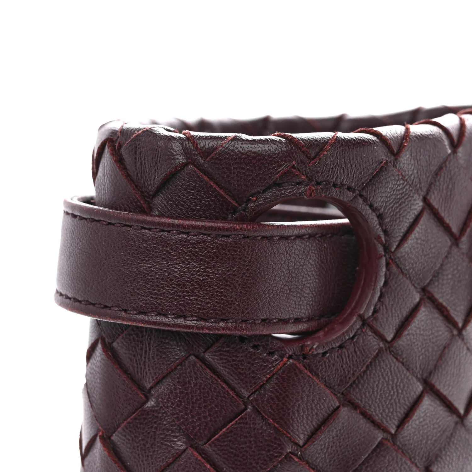 Nappa Intrecciato Bella Tote Aubergine - Image 12