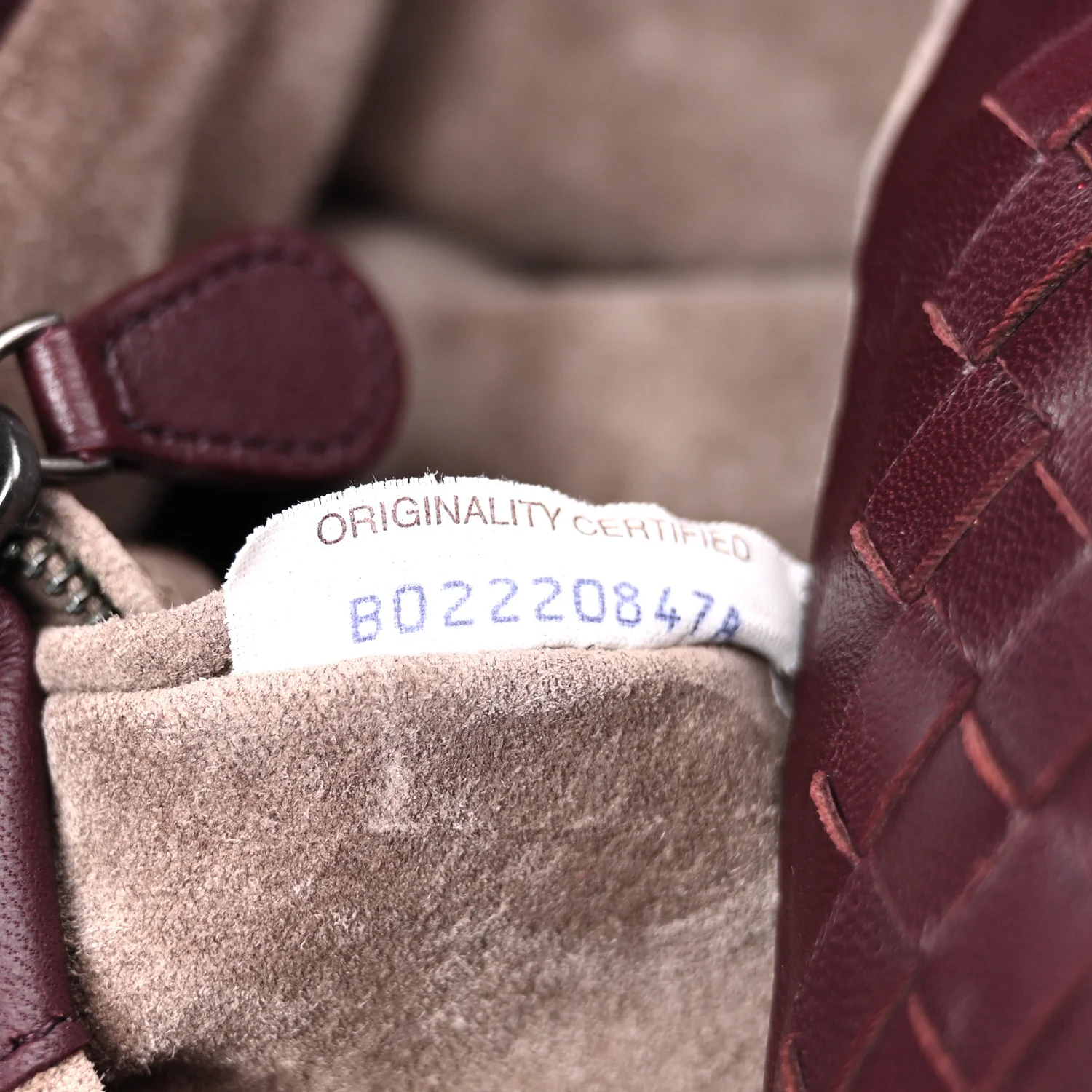 Nappa Intrecciato Bella Tote Aubergine - Image 7