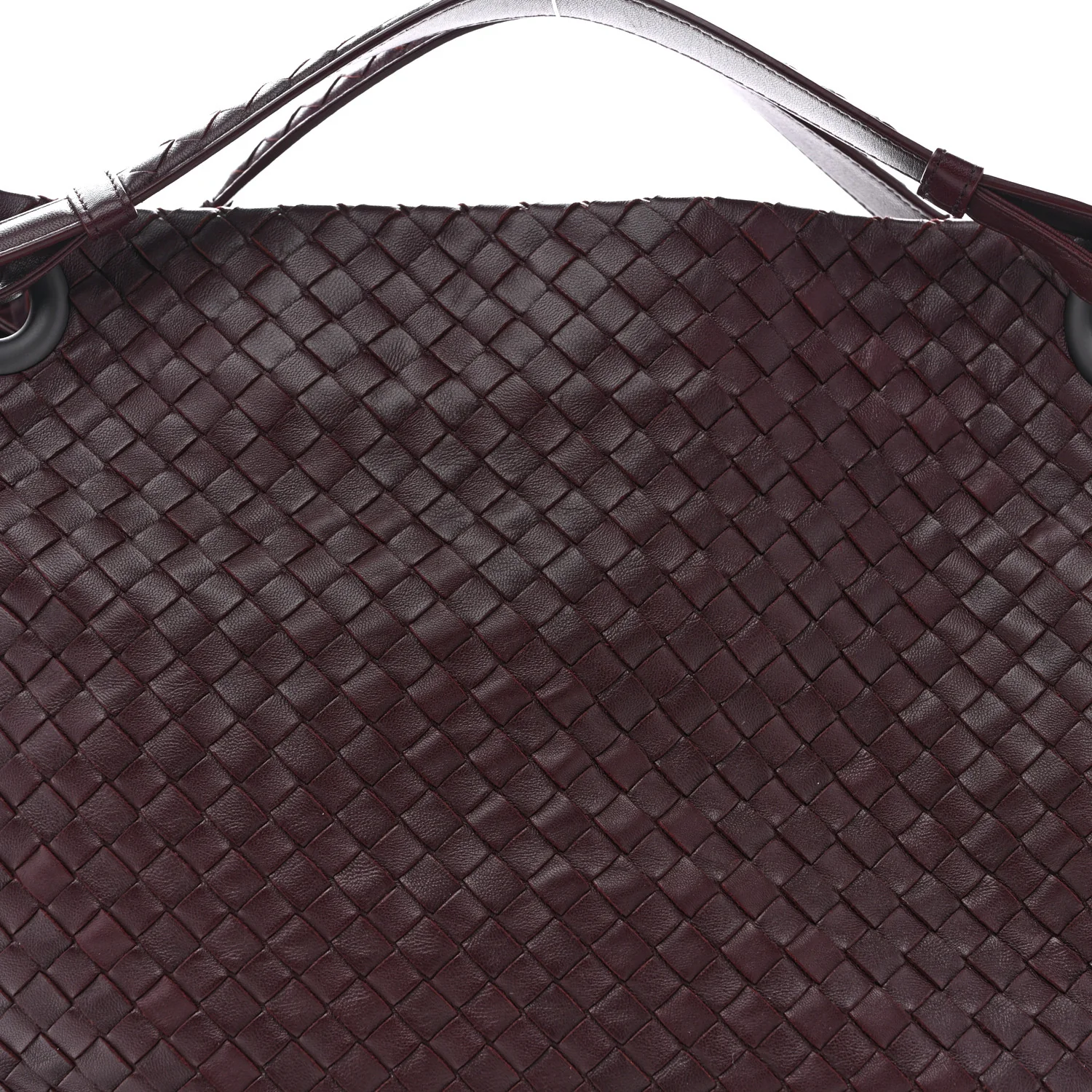 Nappa Intrecciato Bella Tote Aubergine - Image 8