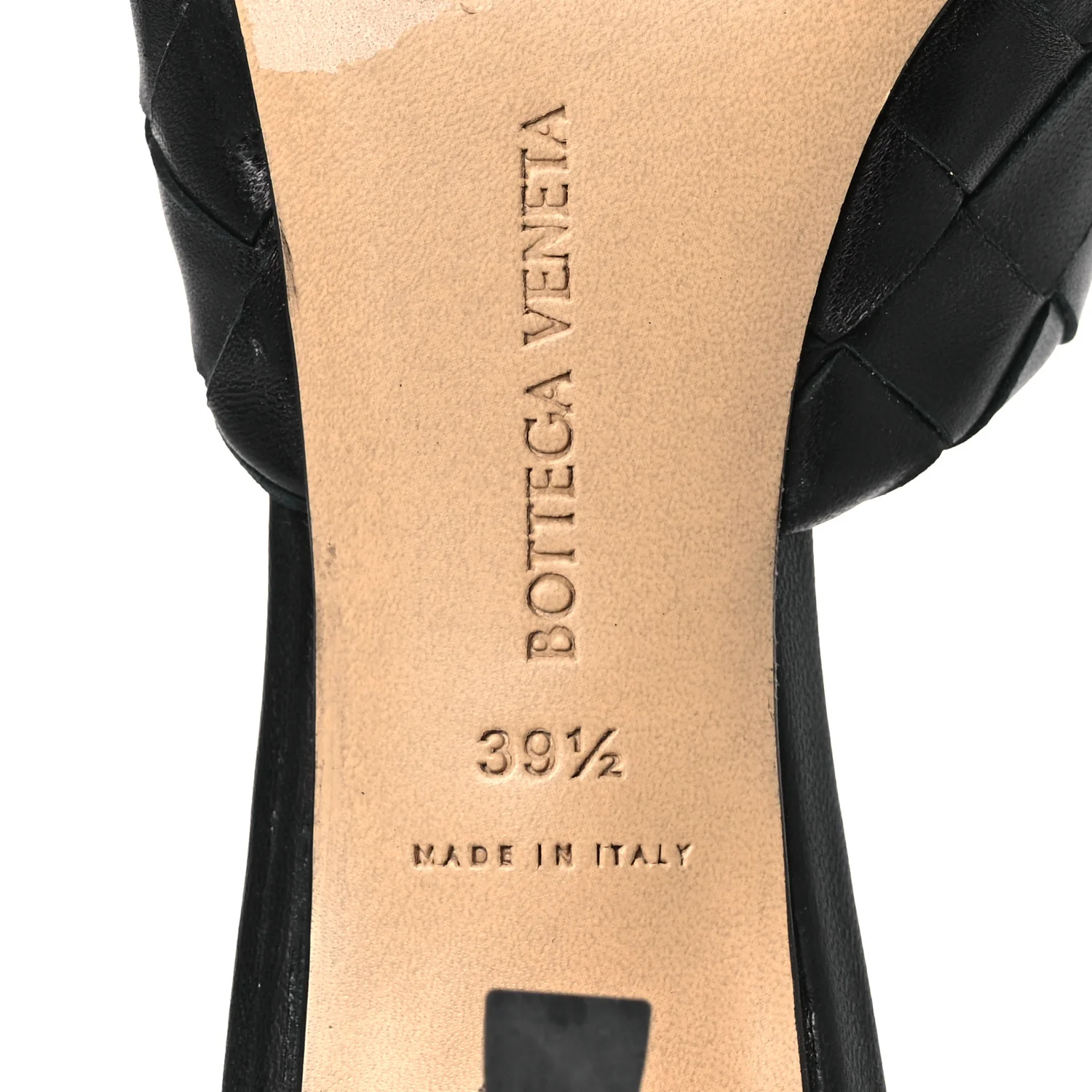 Nappa Intrecciato Blink Mule Sandals 39.5 Black - Image 8