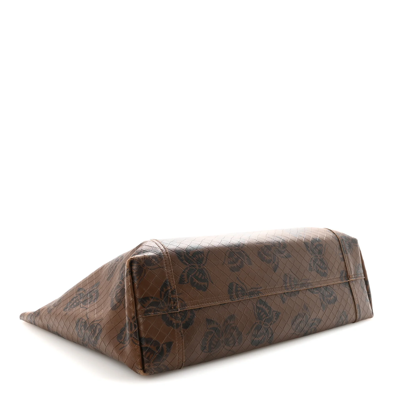 Nappa Intrecciato Butterfly Tote Brown - Image 4