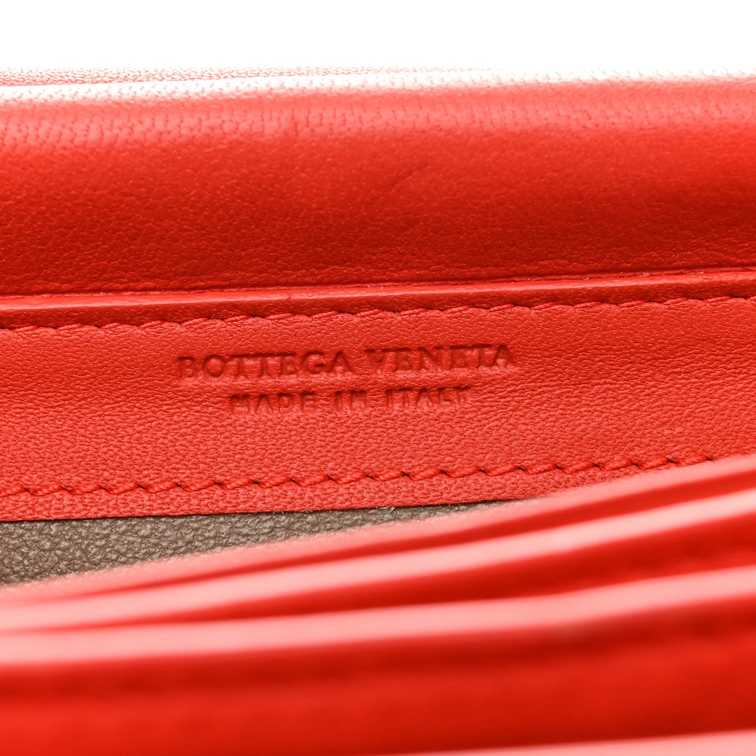 Nappa Intrecciato Continental Wallet on Chain Red - Image 6