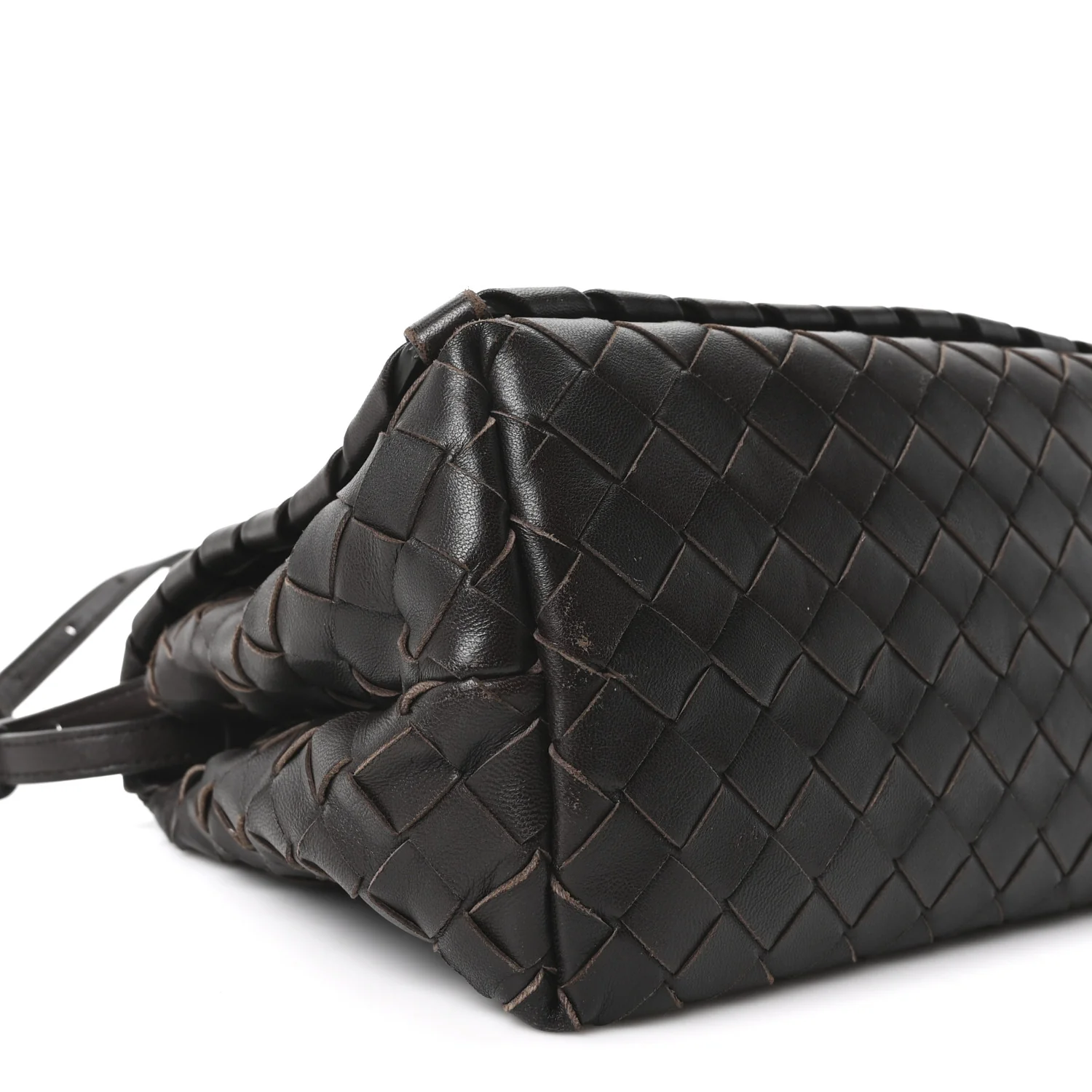 Nappa Intrecciato Crossbody Messenger Flap Ebano - Image 9