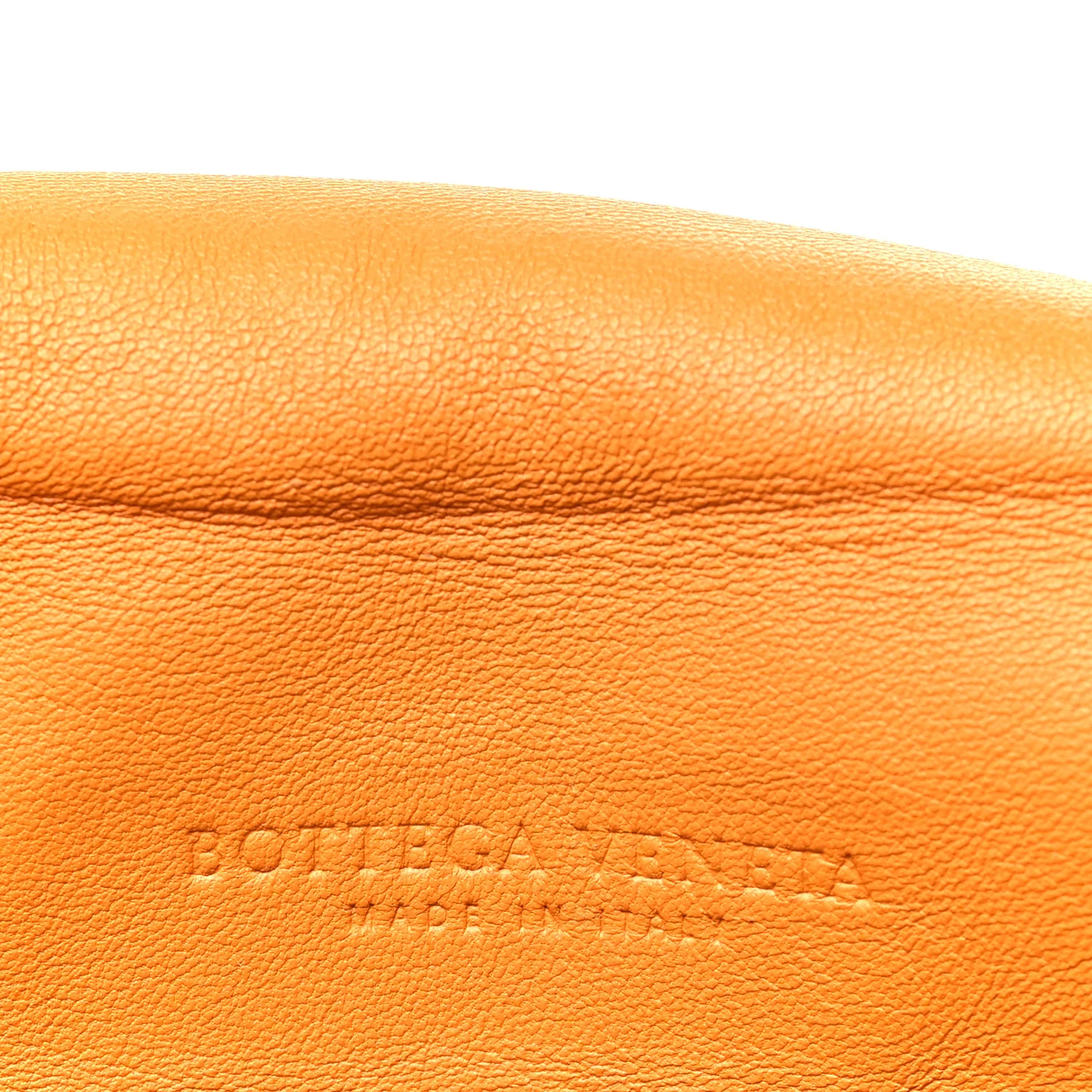 Nappa Intrecciato Drawstring Messenger Flap Orange - Image 6