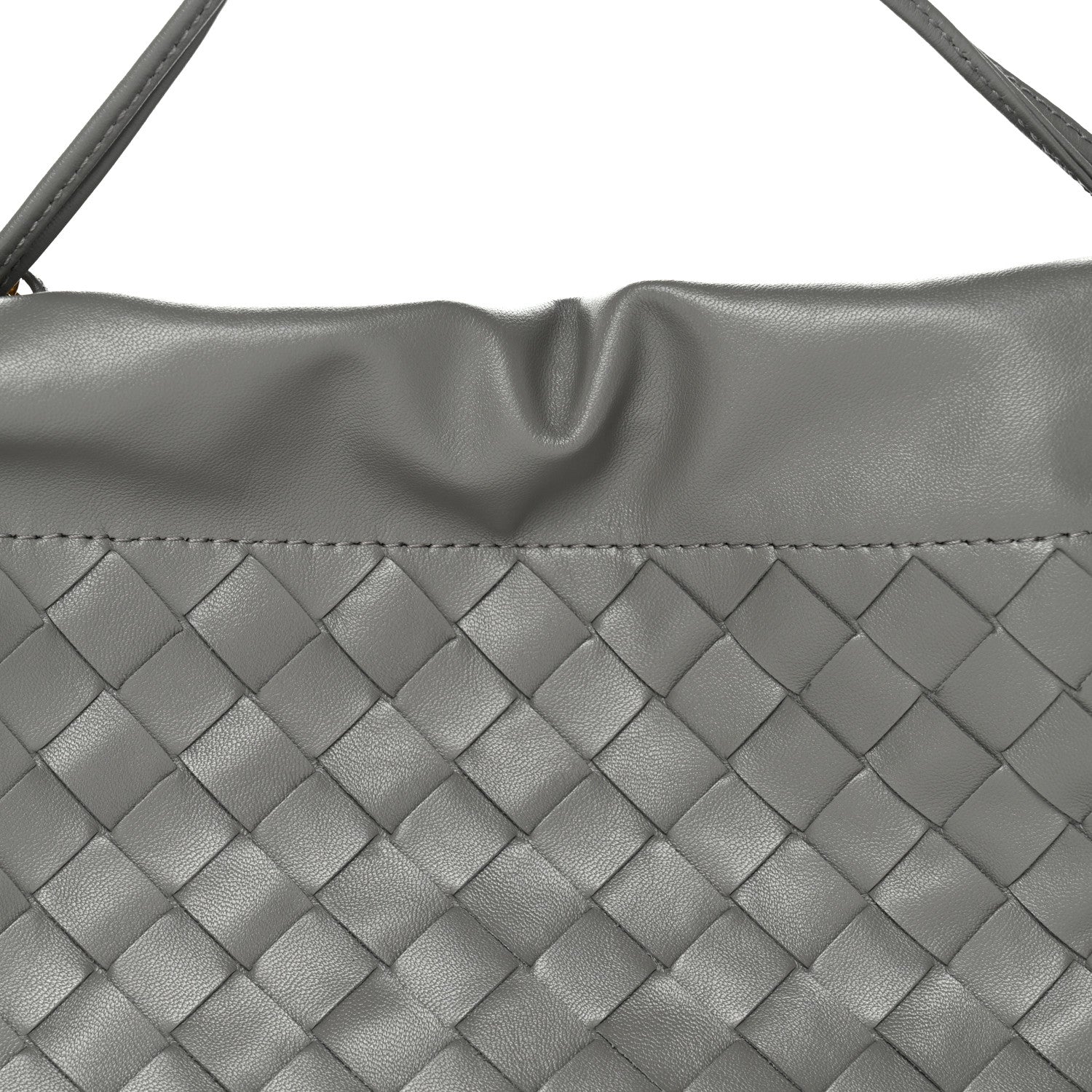 Nappa Intrecciato Dustbag Notte Shoulder Bag Basalt - Image 8