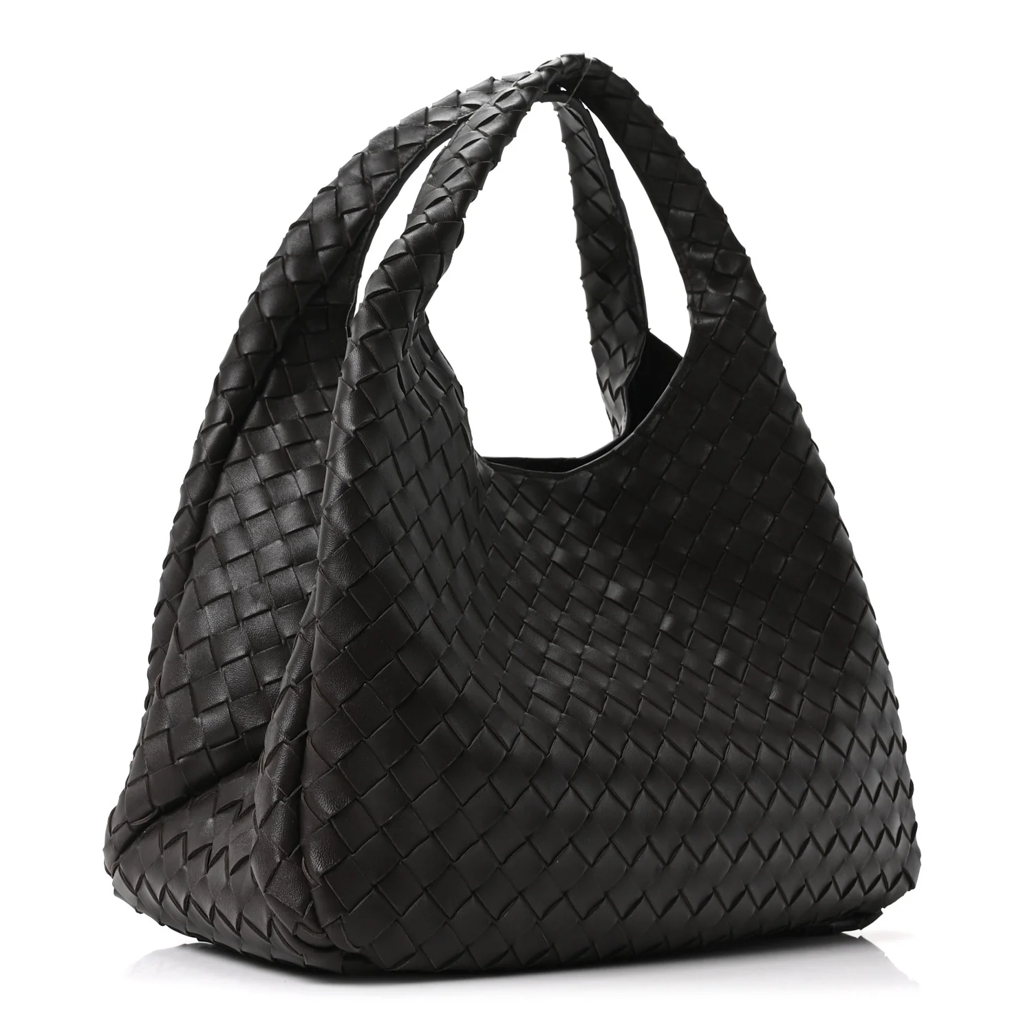 Nappa Intrecciato Large Campana Shoulder Bag Fondant - Image 6
