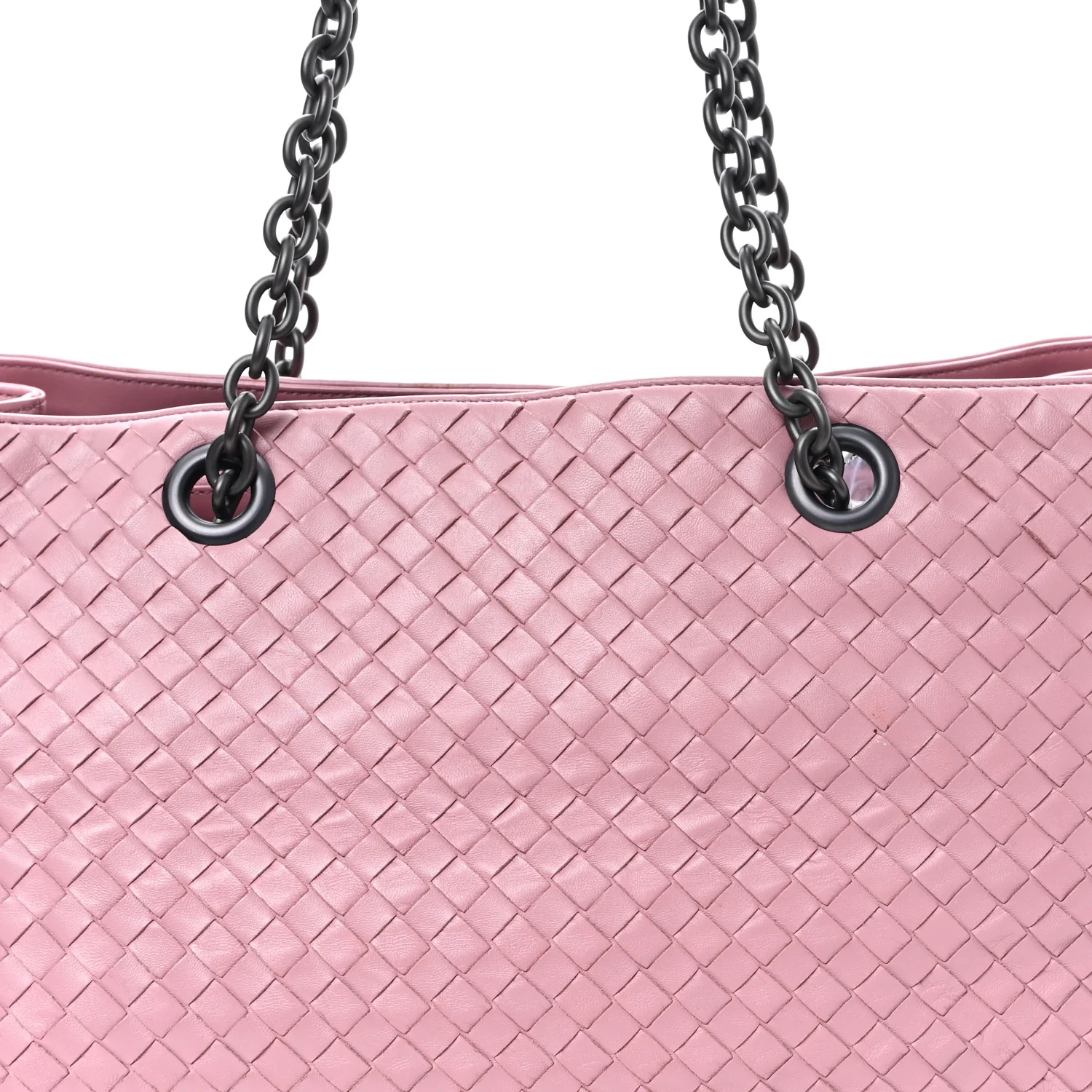 Nappa Intrecciato Large Classic Chain Strap Tote Glicine - Image 7