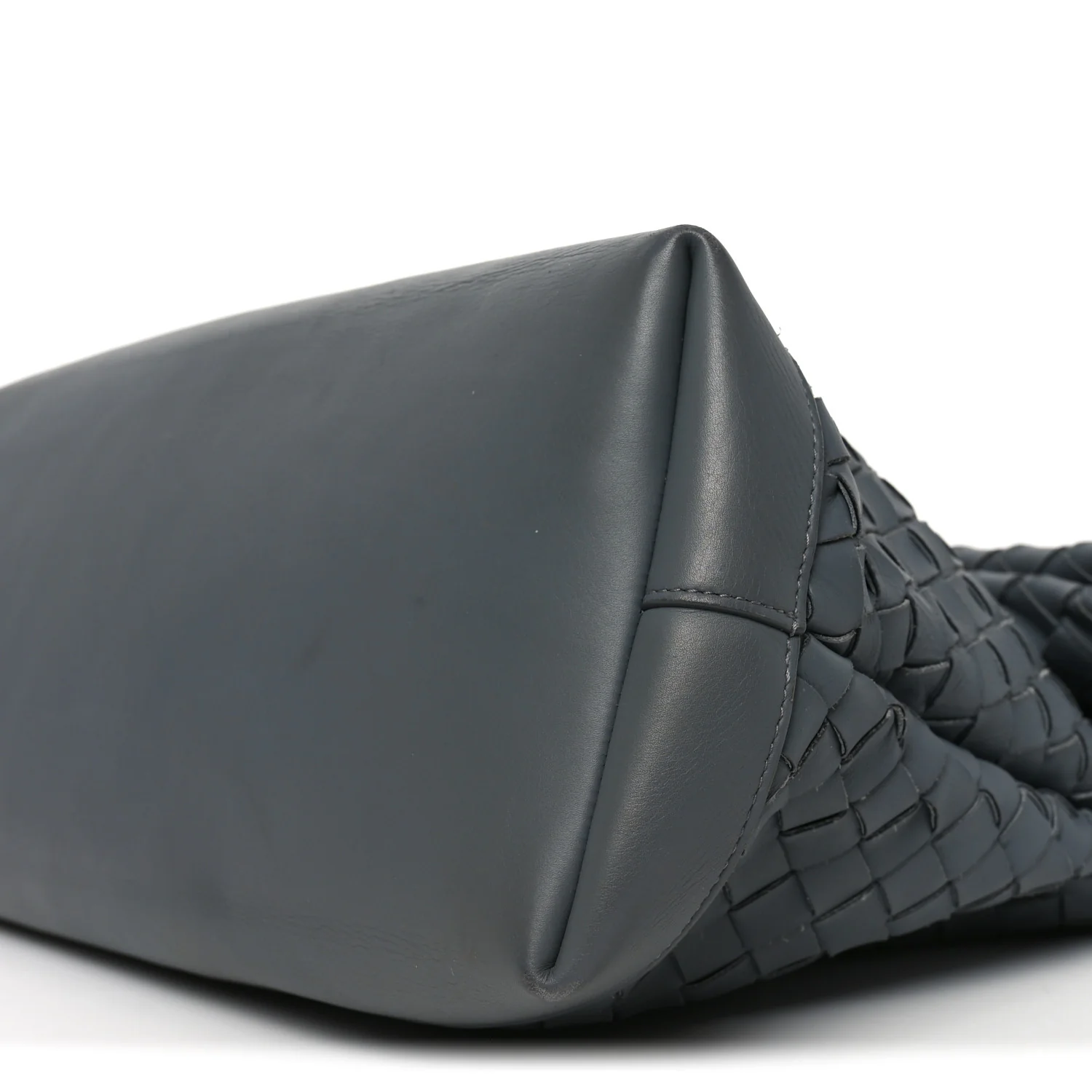 Nappa Intrecciato Large Fold Crossbody Messenger Thunder - Image 10