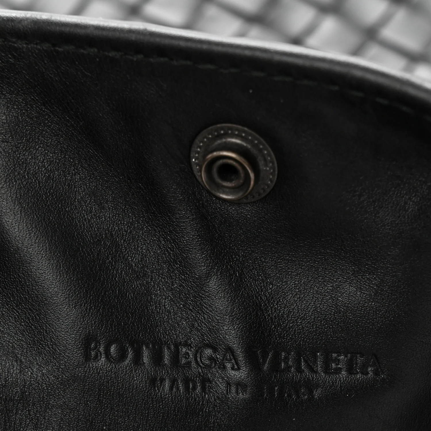 Nappa Intrecciato Light Calf Shopper Tote Black - Image 7