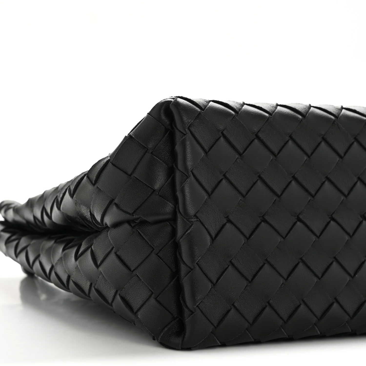Nappa Intrecciato Medium Andiamo Shoulder Bag Black - Image 8