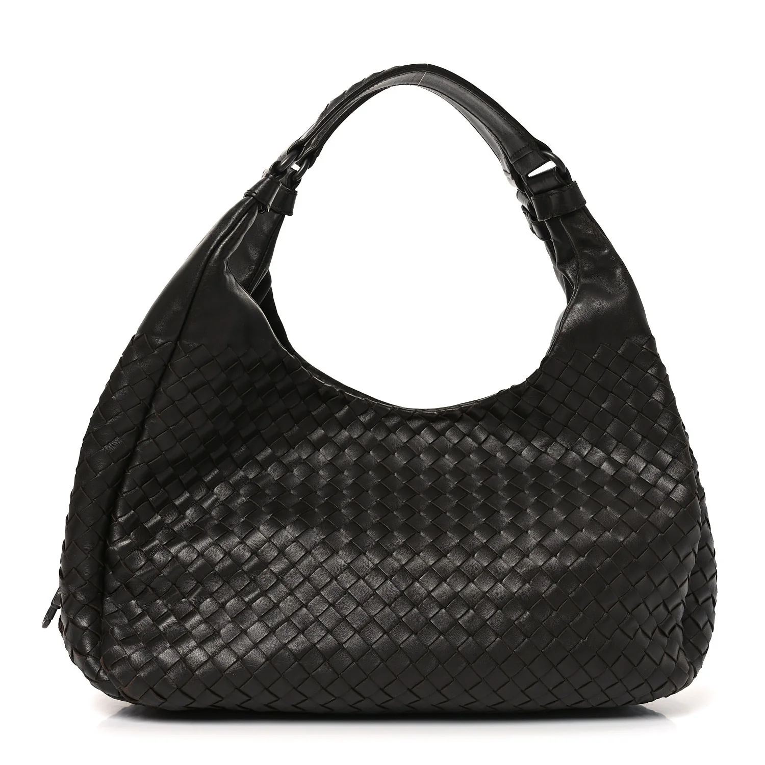 Nappa Intrecciato Medium Campana Ebano