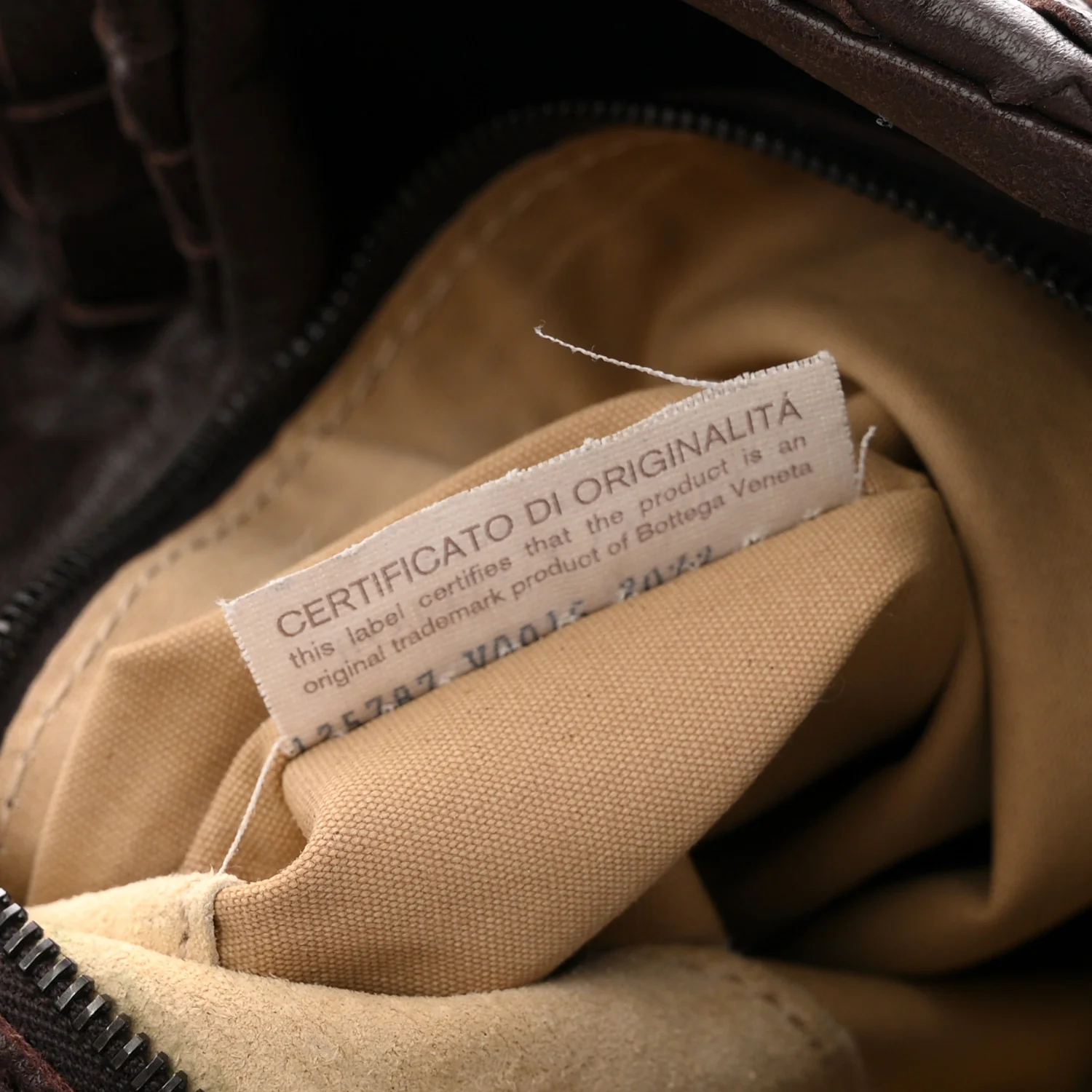 Nappa Intrecciato Medium Campana Hobo Ebano - Image 8