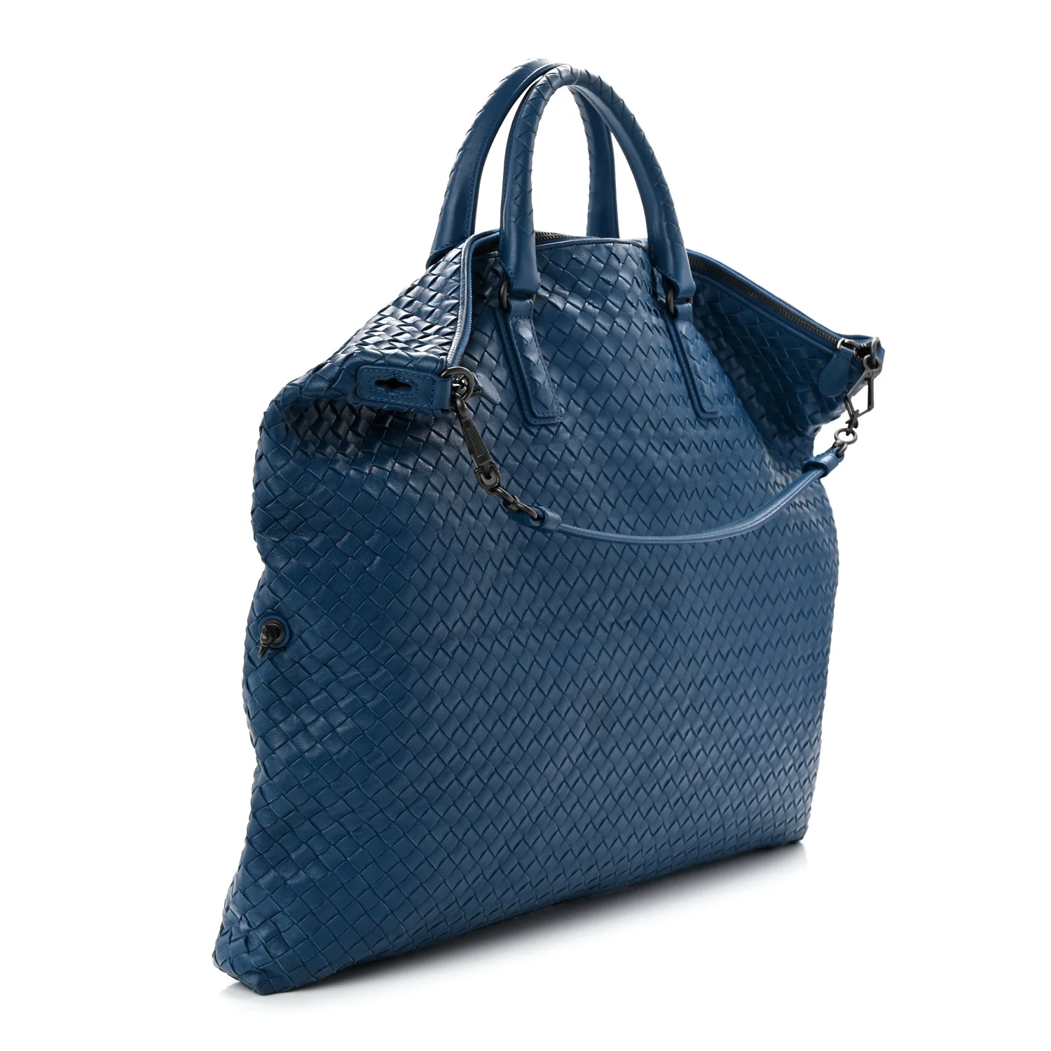Nappa Intrecciato Medium Convertible Tote Atlantic - Image 3