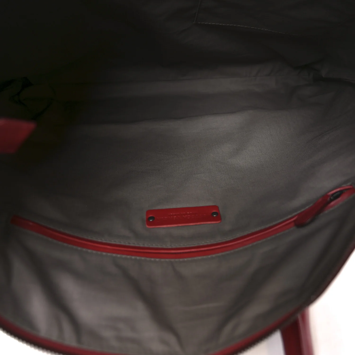 Nappa Intrecciato Medium Convertible Tote Burgundy - Image 5