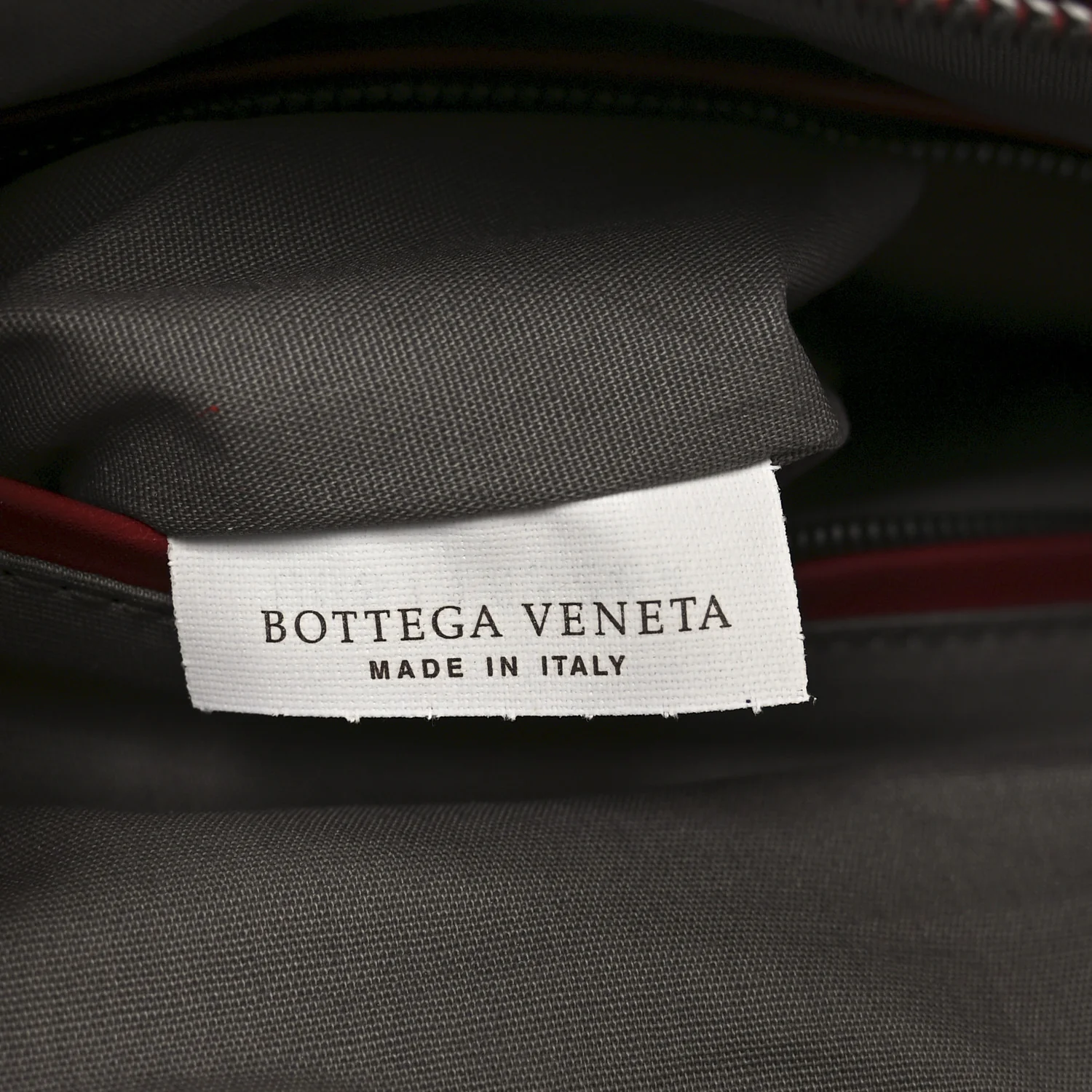 Nappa Intrecciato Medium Convertible Tote Burgundy - Image 7