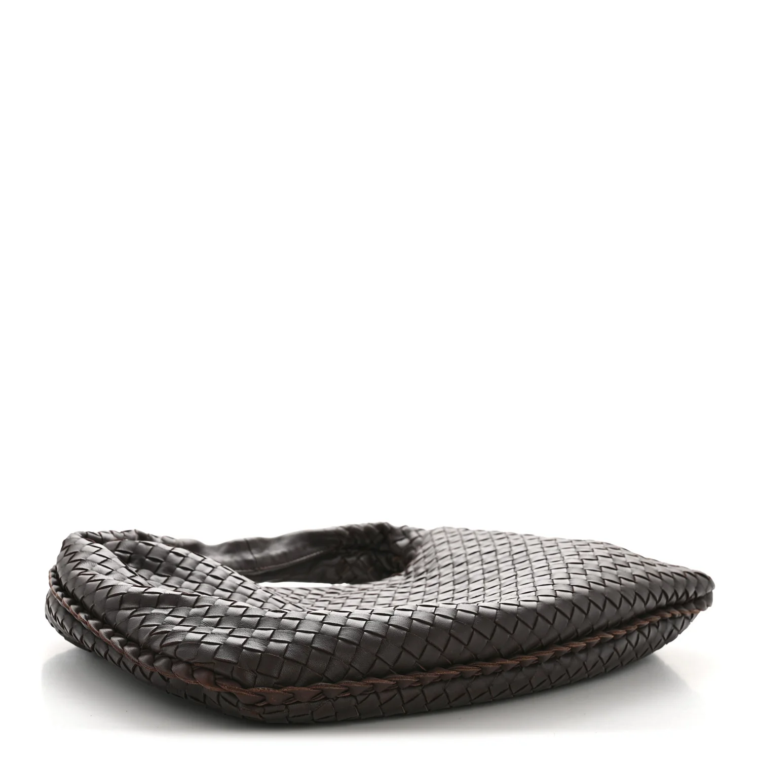 Nappa Intrecciato Medium Veneta Hobo Ebano - Image 6