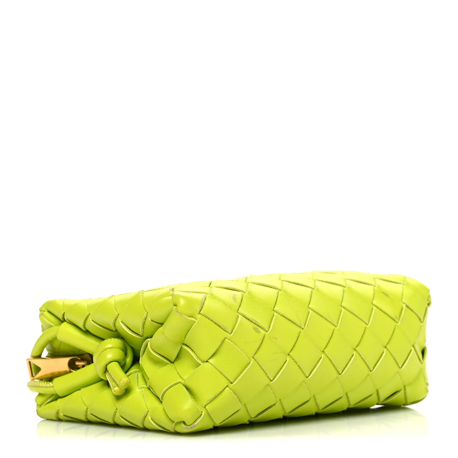 Nappa Intrecciato Mini Loop Camera Bag Acid Kiwi - Image 4