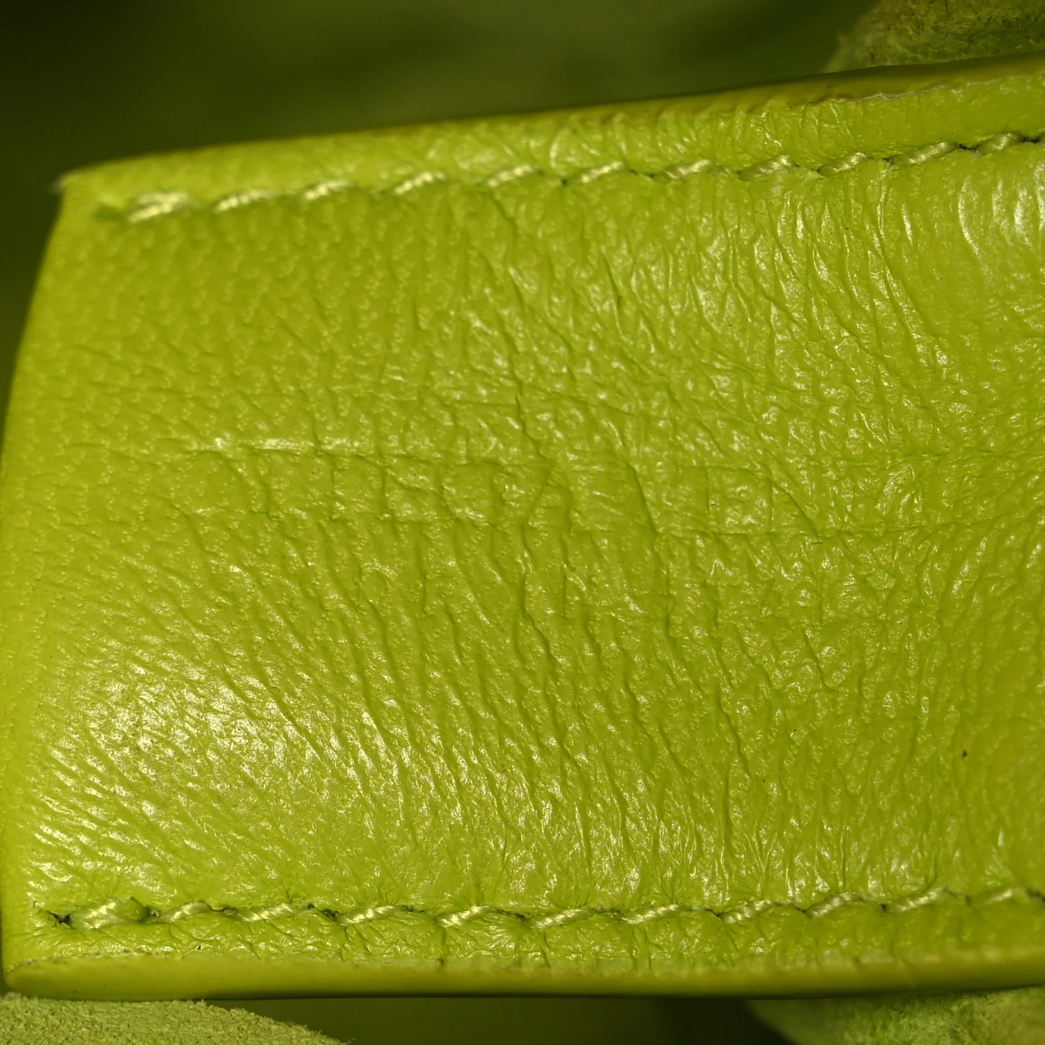 Nappa Intrecciato Mini Loop Camera Bag Acid Kiwi - Image 6