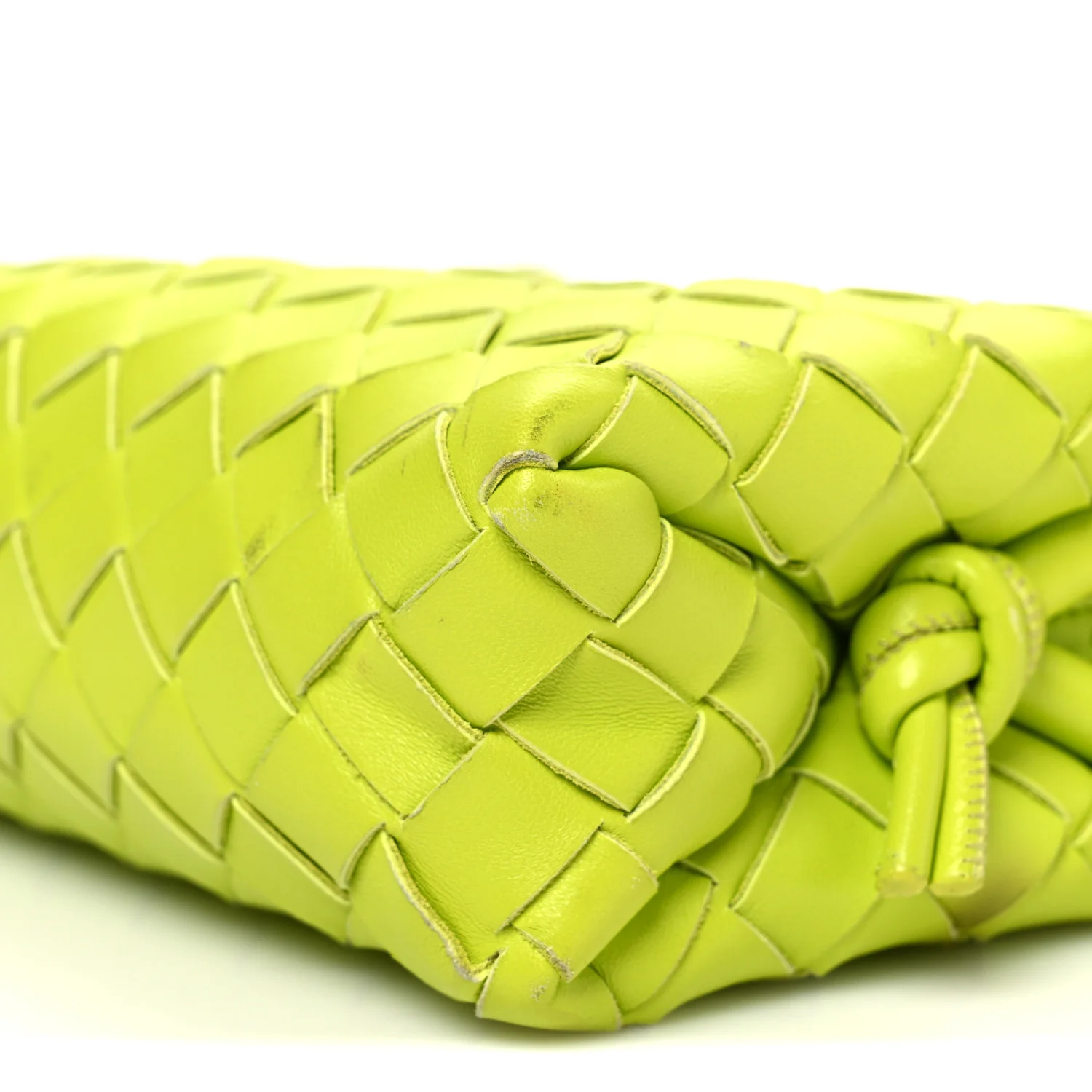 Nappa Intrecciato Mini Loop Camera Bag Acid Kiwi - Image 9