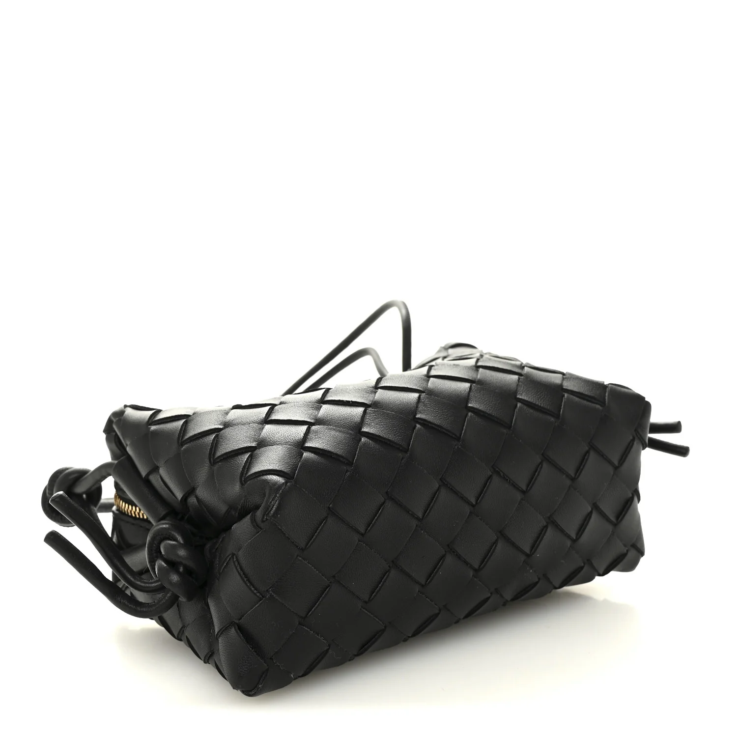 Nappa Intrecciato Mini Loop Camera Bag Black - Image 4
