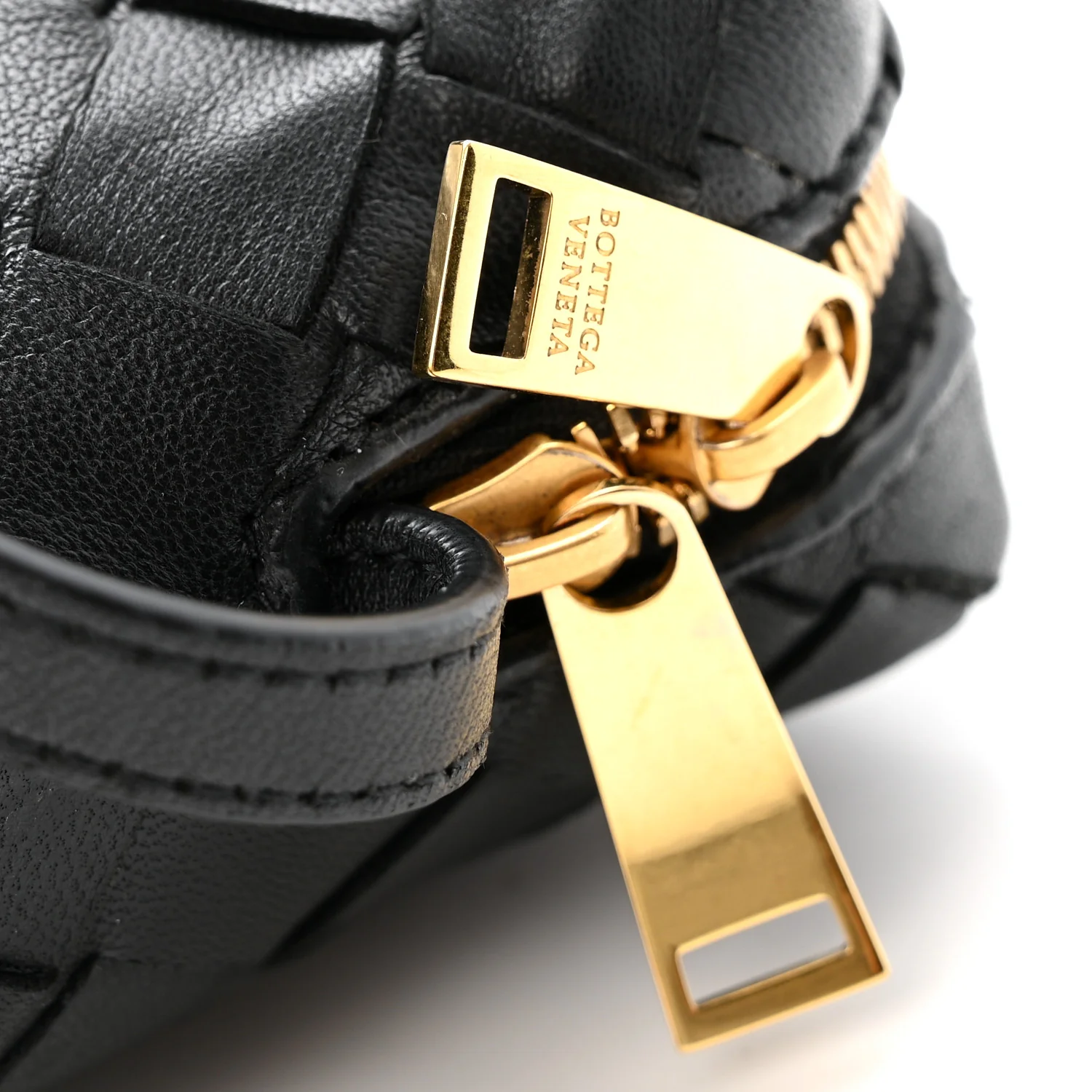 Nappa Intrecciato Mini Loop Camera Bag Black - Image 11
