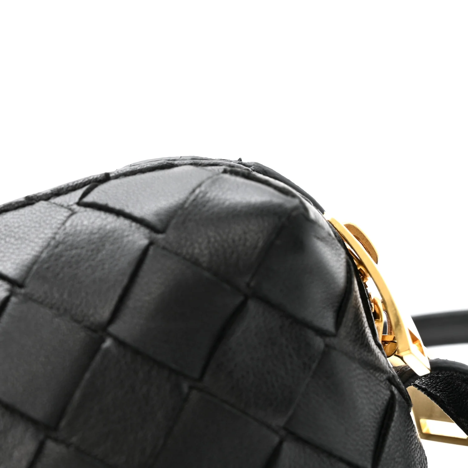 Nappa Intrecciato Mini Loop Camera Bag Black - Image 12