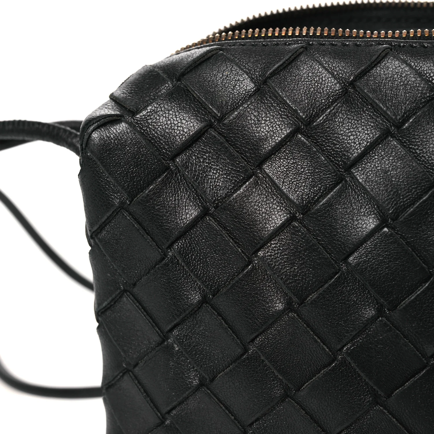 Nappa Intrecciato Mini Loop Camera Bag Black - Image 10